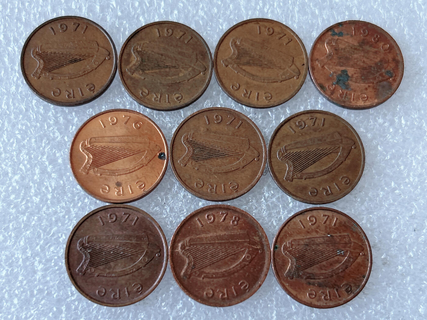 第一海外回流一元起拍收藏 散币专场 第108期 爱尔兰1/2便士红铜币 10枚