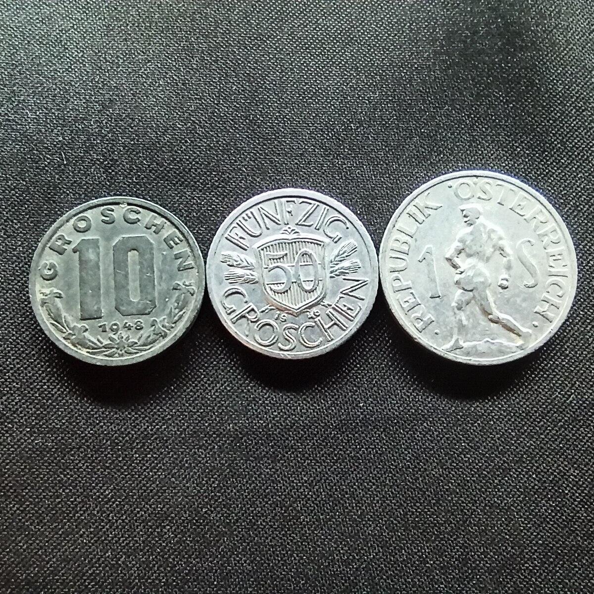 邮泉阁限时拍卖第十三场 各国硬币专场（注意看介绍，硬币在国外谨慎参拍） 奥地利3枚