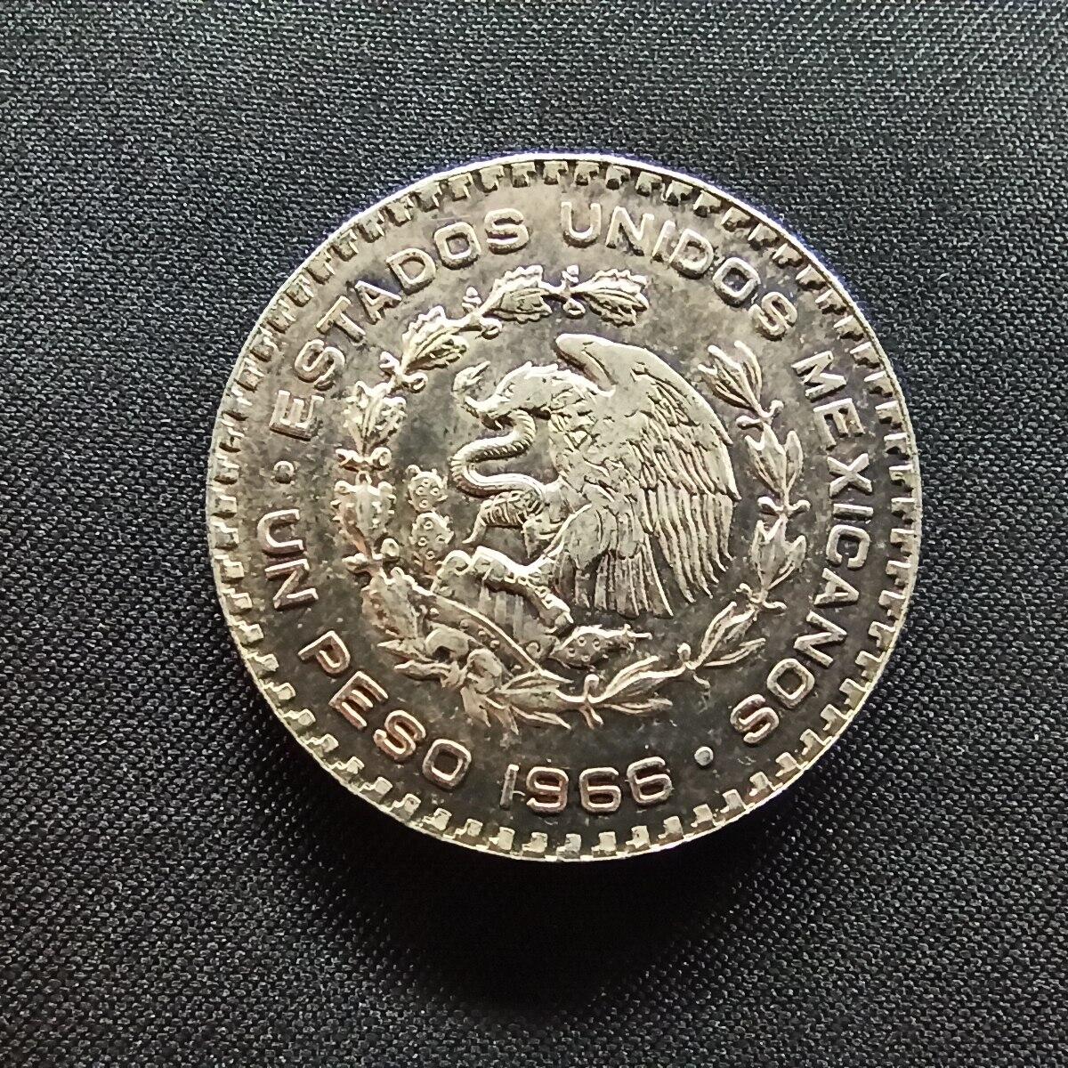 邮泉阁限时拍卖第十三场 各国硬币专场（注意看介绍，硬币在国外谨慎参拍） 墨西哥1966年0.100银币16克