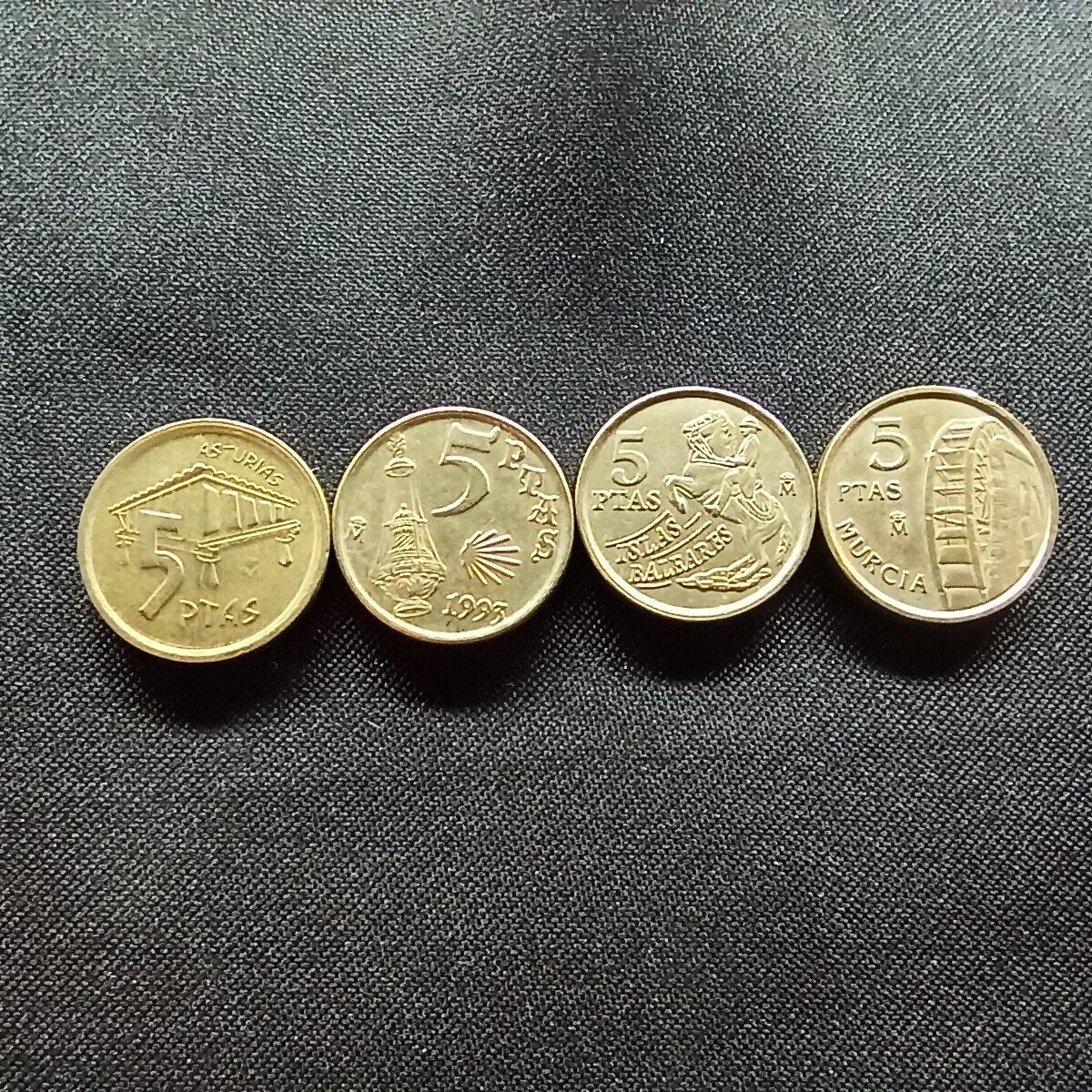 邮泉阁限时拍卖第十三场 各国硬币专场（注意看介绍，硬币在国外谨慎参拍） 西班牙5比赛塔4枚