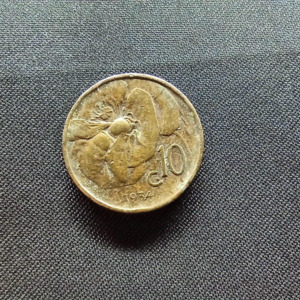 邮泉阁限时拍卖第十三场 各国硬币专场（注意看介绍，硬币在国外谨慎参拍） 意大利王国1934年10分