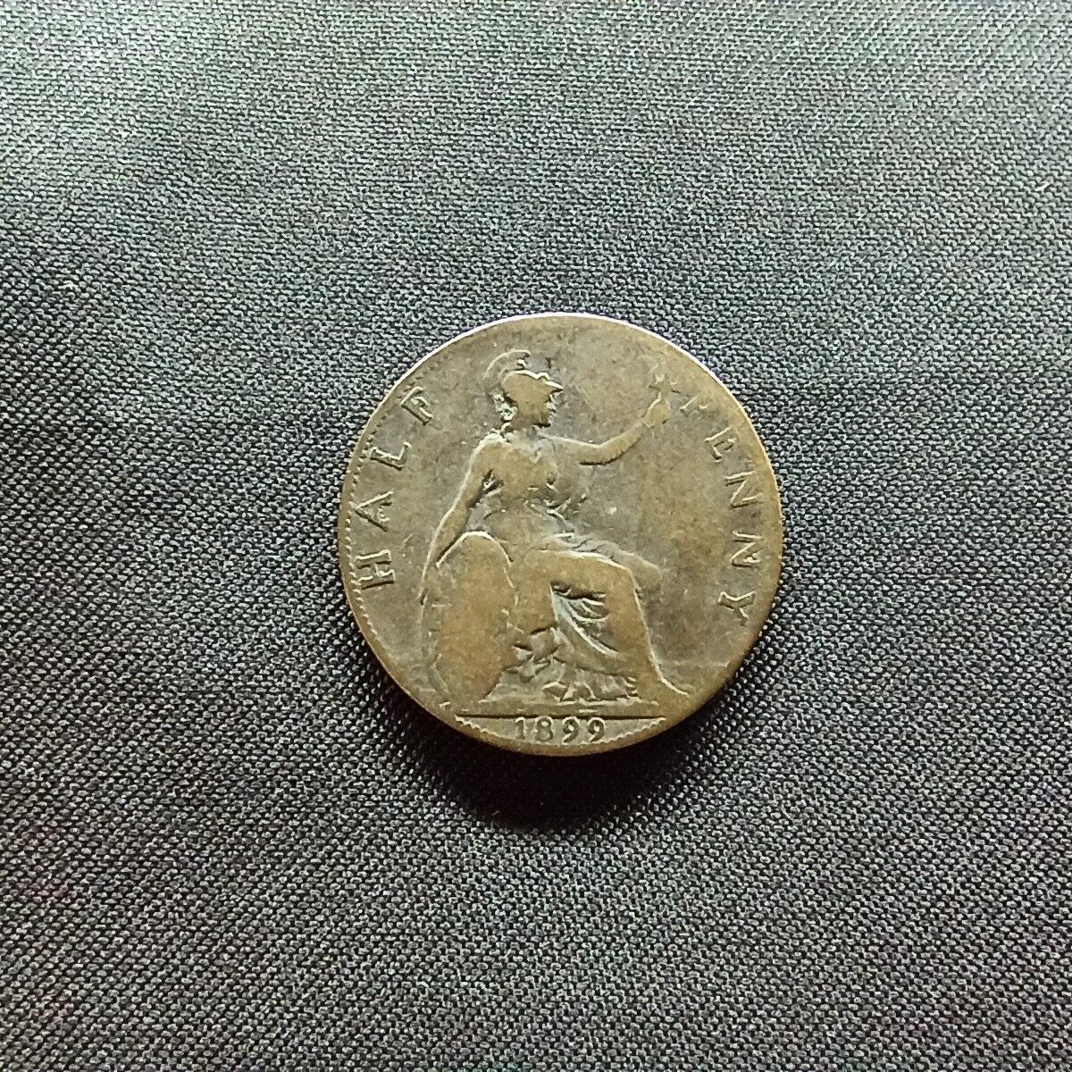 邮泉阁限时拍卖第十三场 各国硬币专场（注意看介绍，硬币在国外谨慎参拍） 英国1899年½便士