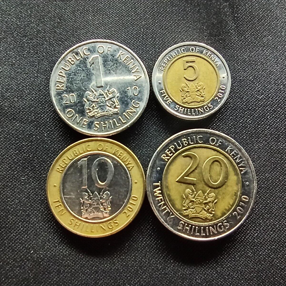 邮泉阁限时拍卖第十三场 各国硬币专场（注意看介绍，硬币在国外谨慎参拍） 肯尼亚4枚