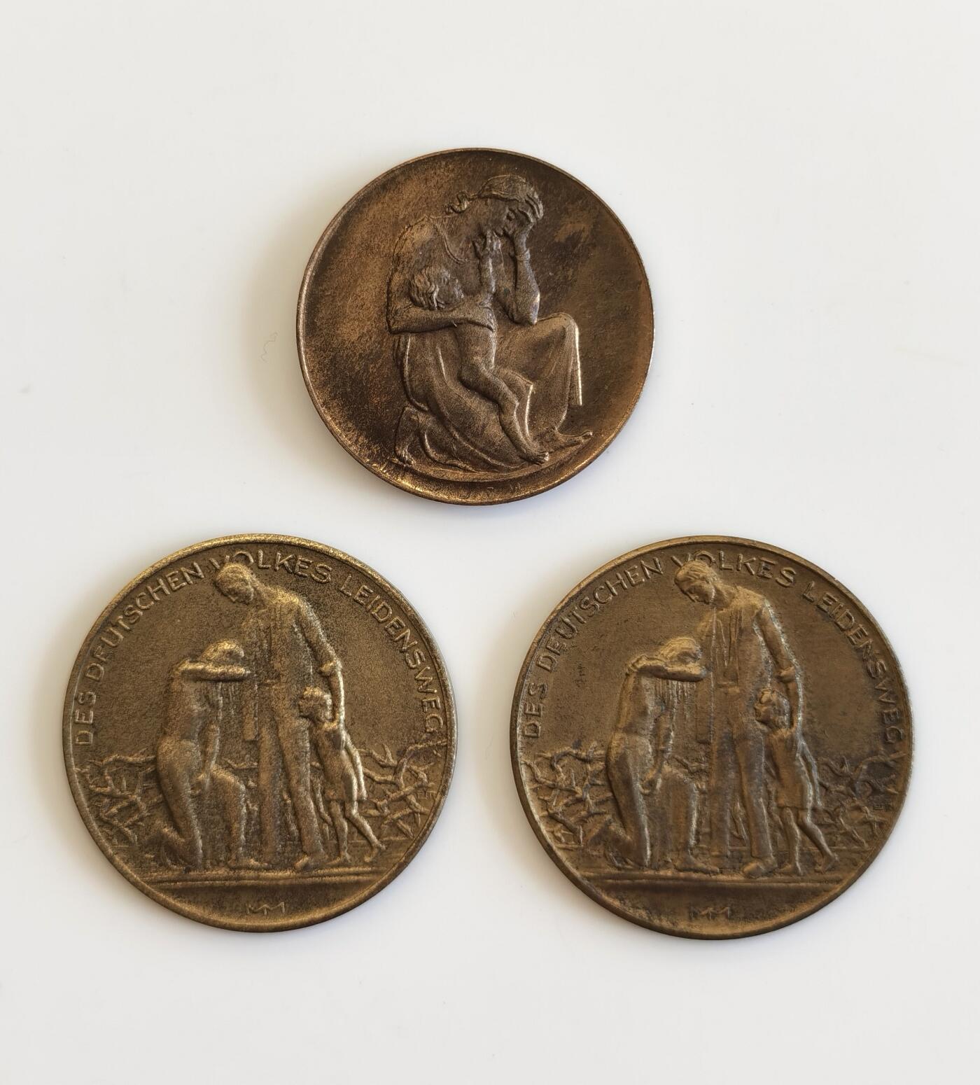 博洋堂世界钱币拍卖第087期（全场包邮） 德国苦难生活纪念章（物价章），一套三枚，原盒难得