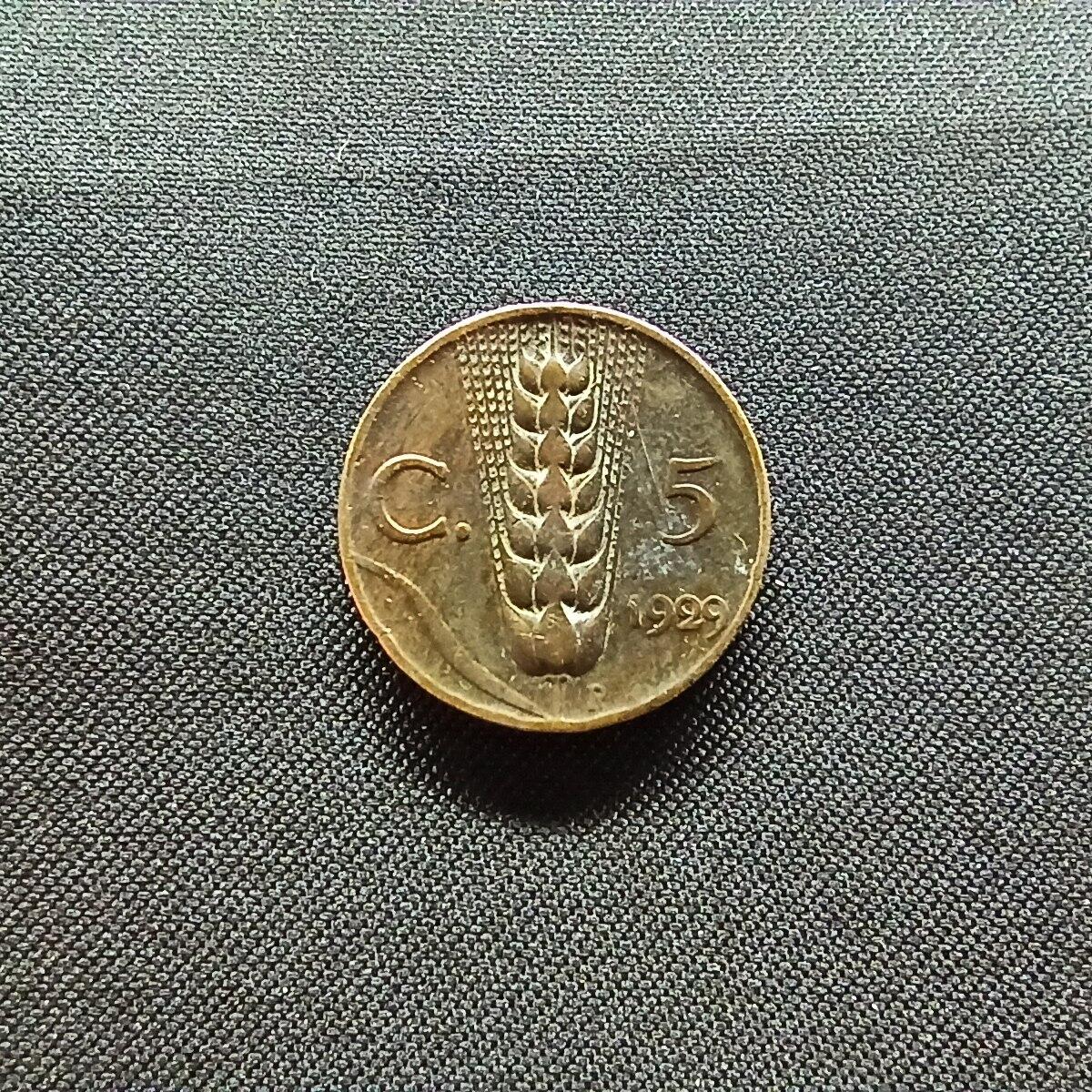 邮泉阁限时拍卖第十三场 各国硬币专场（注意看介绍，硬币在国外谨慎参拍） 意大利王国1929年5分