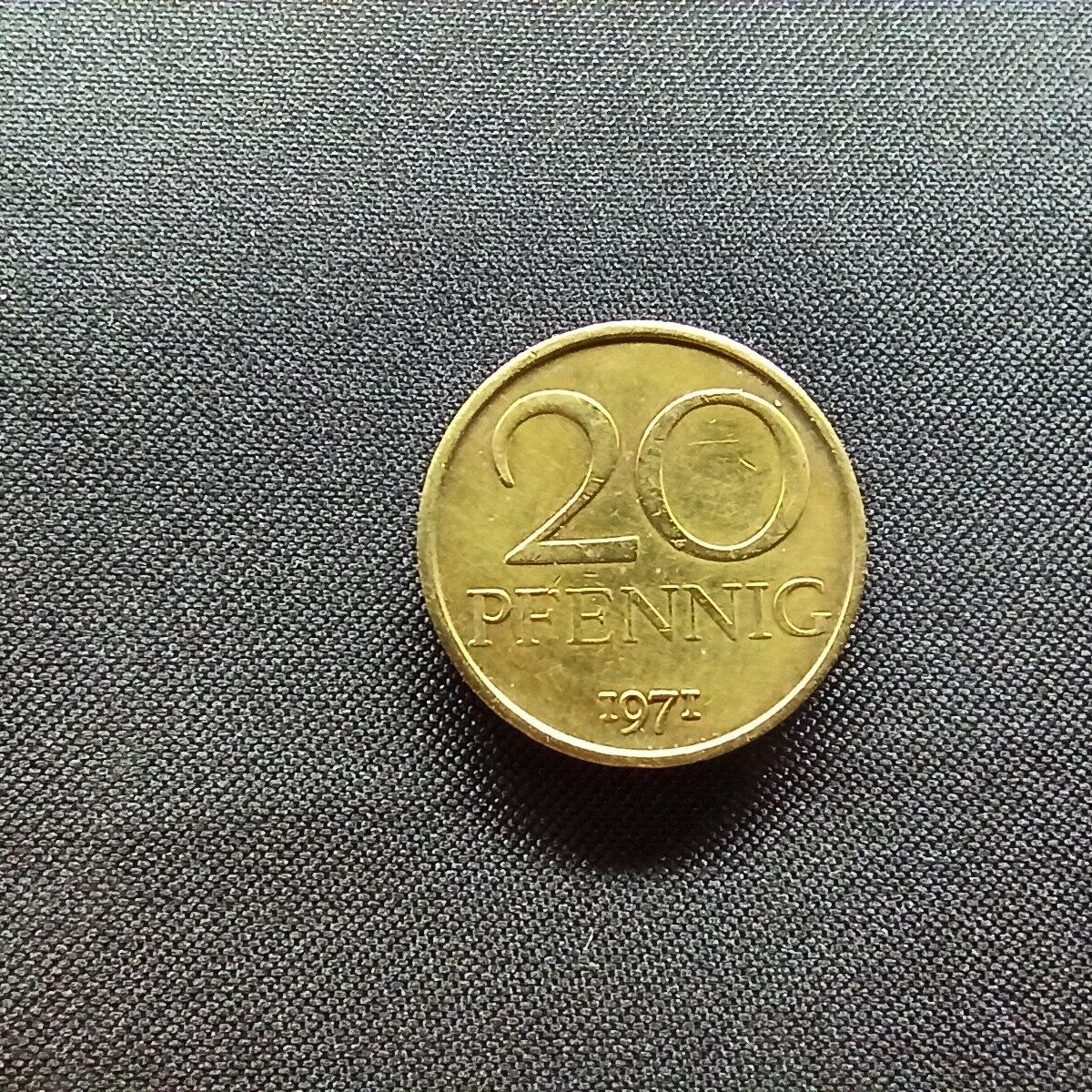 邮泉阁限时拍卖第十三场 各国硬币专场（注意看介绍，硬币在国外谨慎参拍） 东德1971年20芬尼