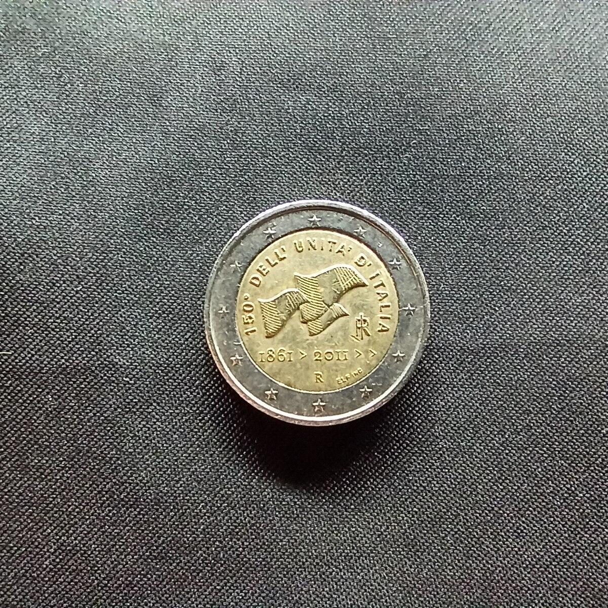 邮泉阁限时拍卖第十三场 各国硬币专场（注意看介绍，硬币在国外谨慎参拍） 意大利2011年2欧元纪念币