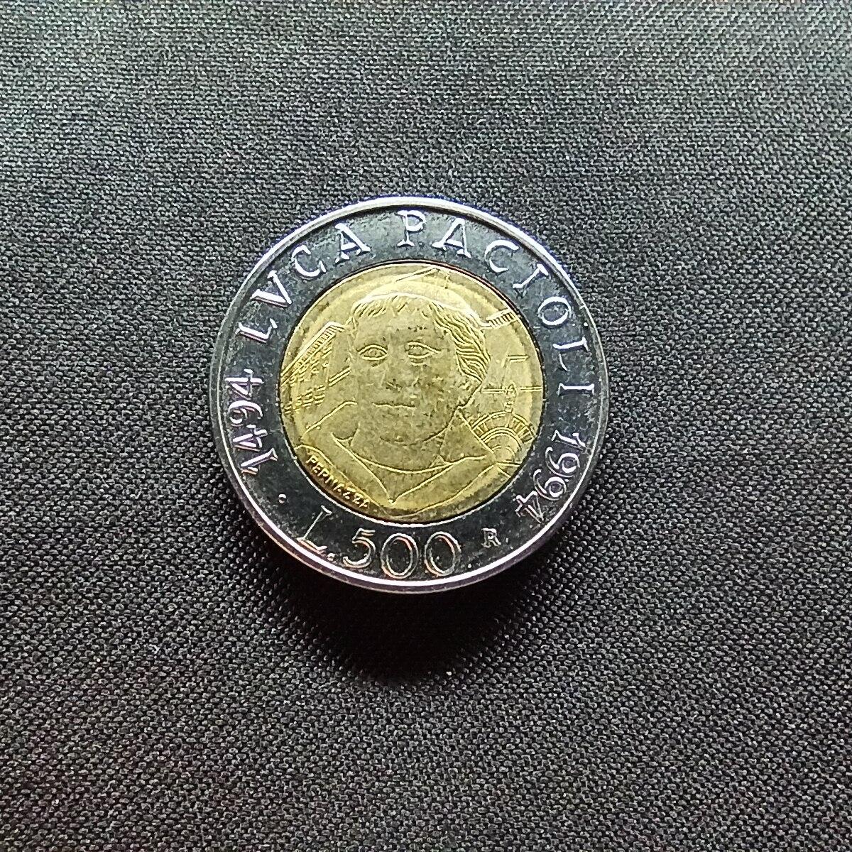 邮泉阁限时拍卖第十三场 各国硬币专场（注意看介绍，硬币在国外谨慎参拍） 意大利1994年500里拉纪念币