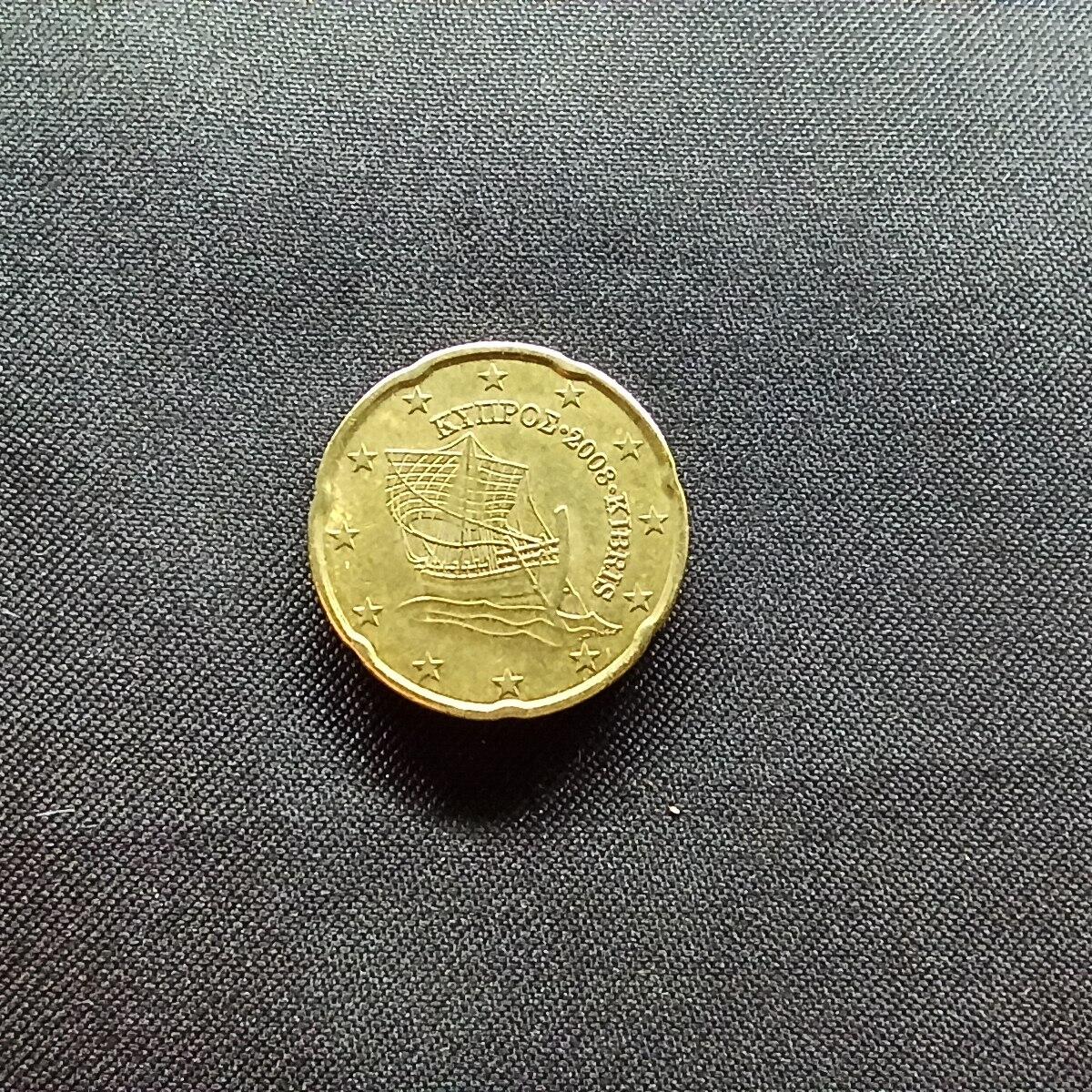 邮泉阁限时拍卖第十三场 各国硬币专场（注意看介绍，硬币在国外谨慎参拍） 塞浦路斯2008年20欧分