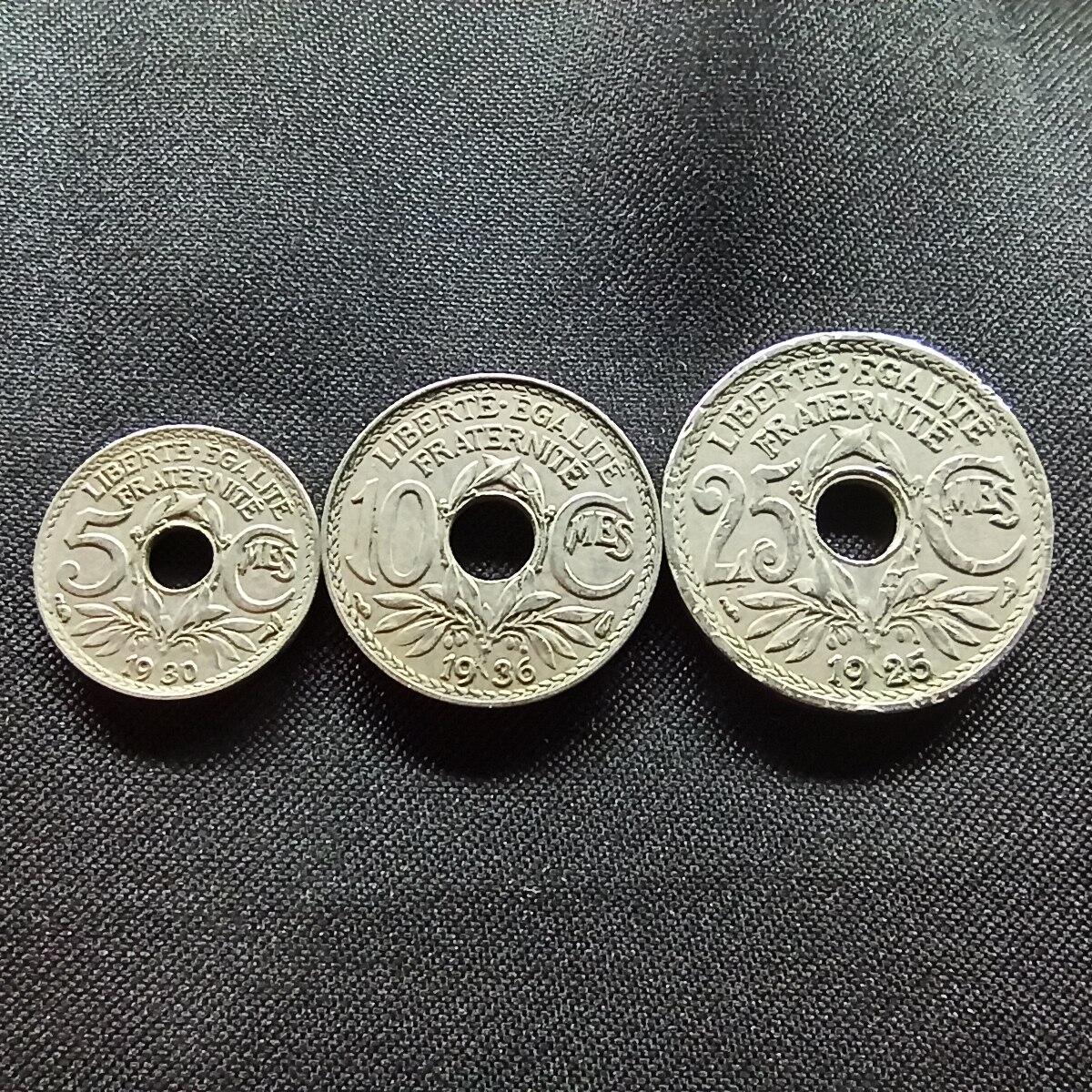 邮泉阁限时拍卖第十三场 各国硬币专场（注意看介绍，硬币在国外谨慎参拍） 法国3枚