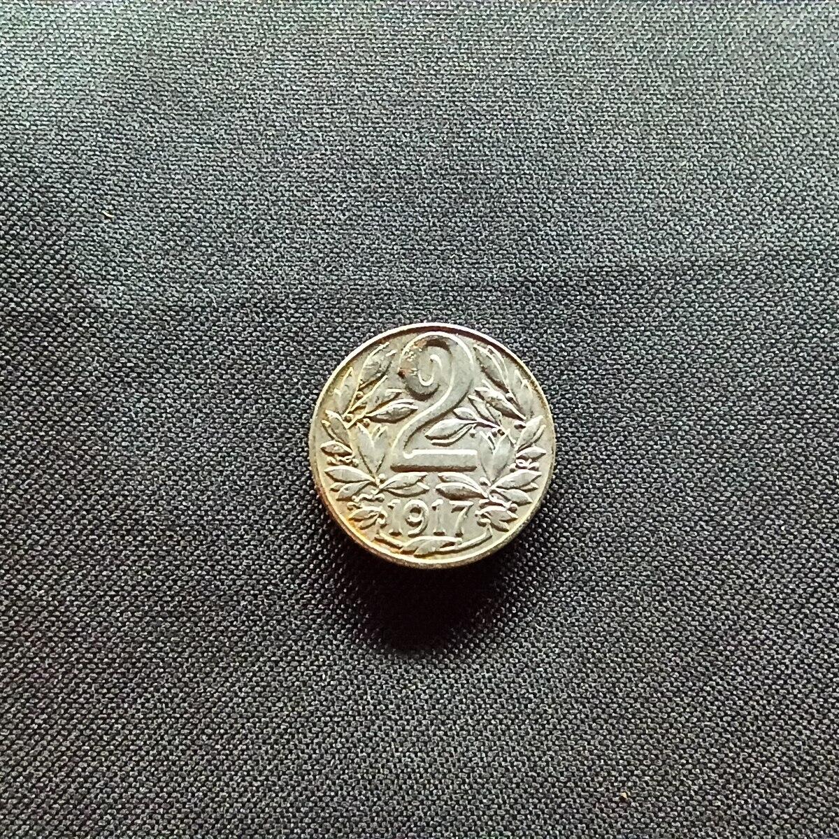 邮泉阁限时拍卖第十三场 各国硬币专场（注意看介绍，硬币在国外谨慎参拍） 奥匈帝国1917年2赫勒