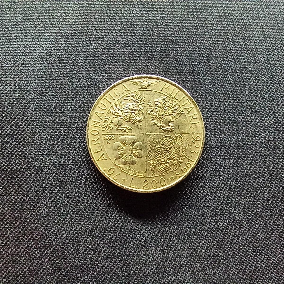 邮泉阁限时拍卖第十三场 各国硬币专场（注意看介绍，硬币在国外谨慎参拍） 意大利1993年200里拉纪念币