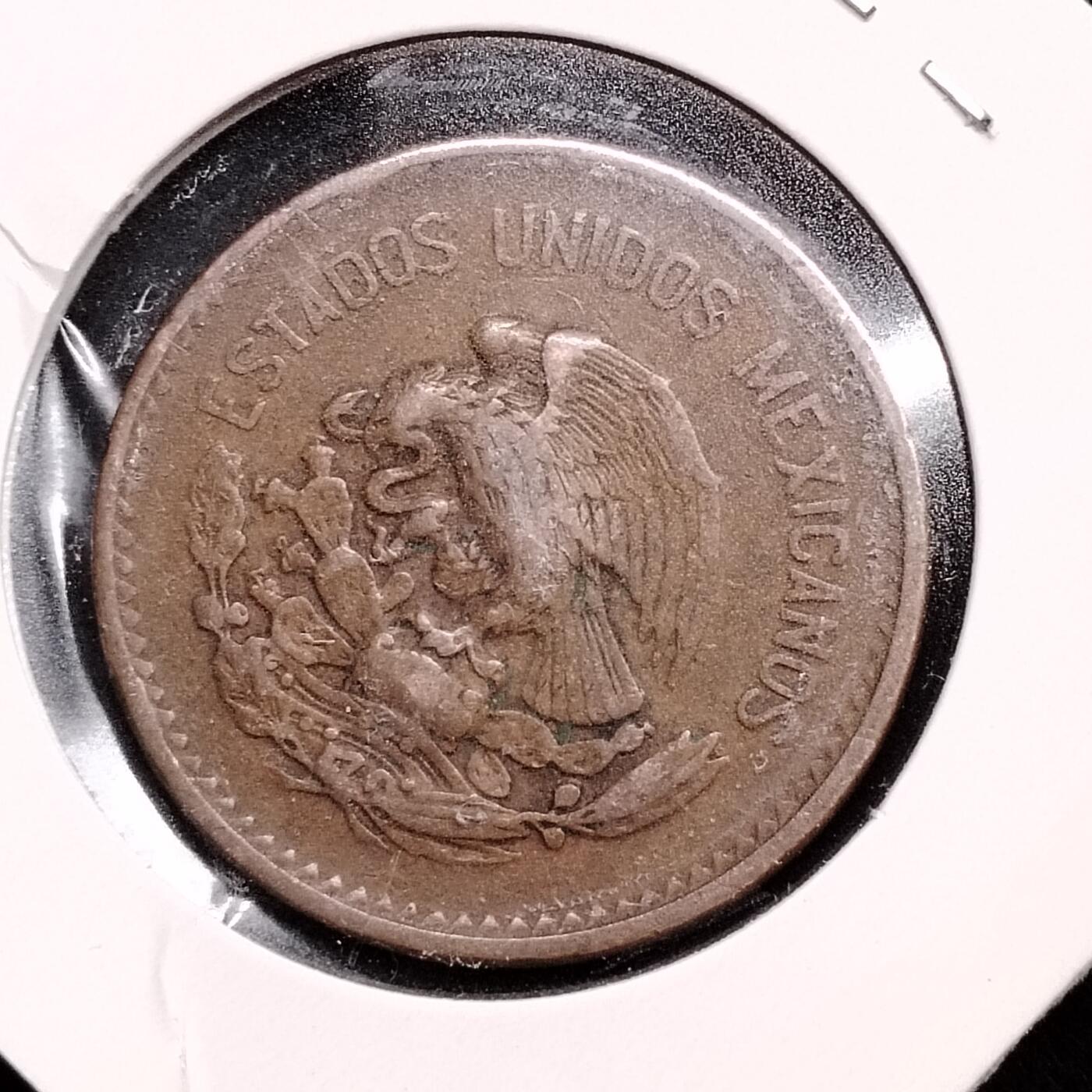 807 墨西哥20分大铜币金字塔28.6mm