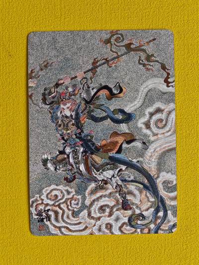 玩卡战线手绘+国潮卡大甩拍第47期（周四晚10点半截拍）请寄存过多的卡友准许发货哇！ - 百里-李云中绘孙悟空粗闪特卡