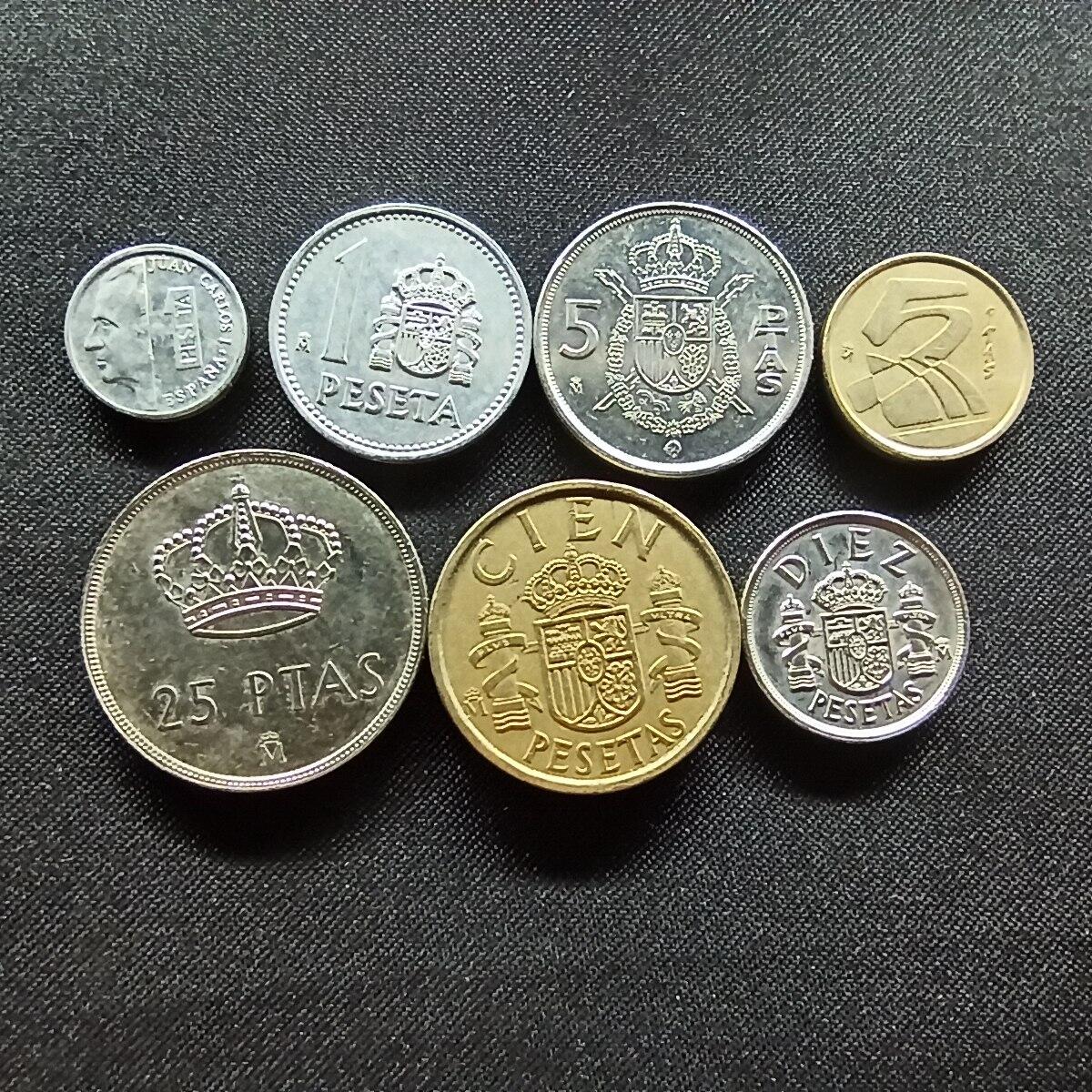 邮泉阁限时拍卖第十三场 各国硬币专场（注意看介绍，硬币在国外谨慎参拍） 西班牙7枚