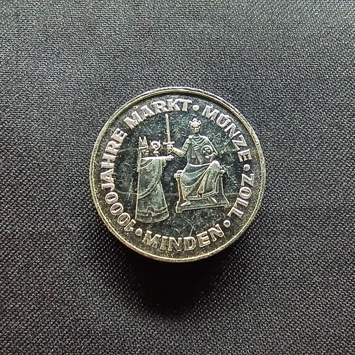 邮泉阁限时拍卖第十三场 各国硬币专场（注意看介绍，硬币在国外谨慎参拍） 德国明登1977年1000年纪念章