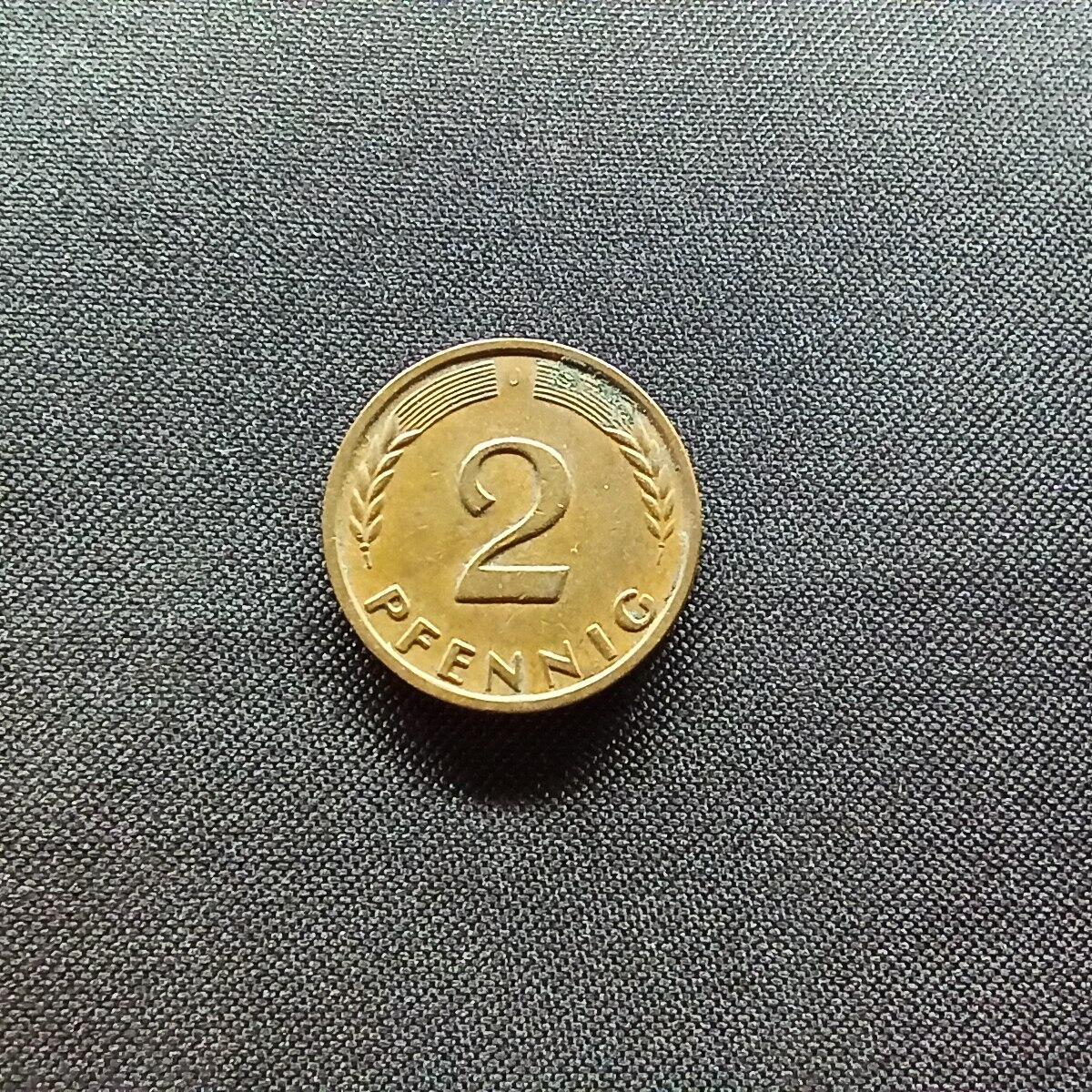 邮泉阁限时拍卖第十三场 各国硬币专场（注意看介绍，硬币在国外谨慎参拍） 德国1963年2芬尼J版