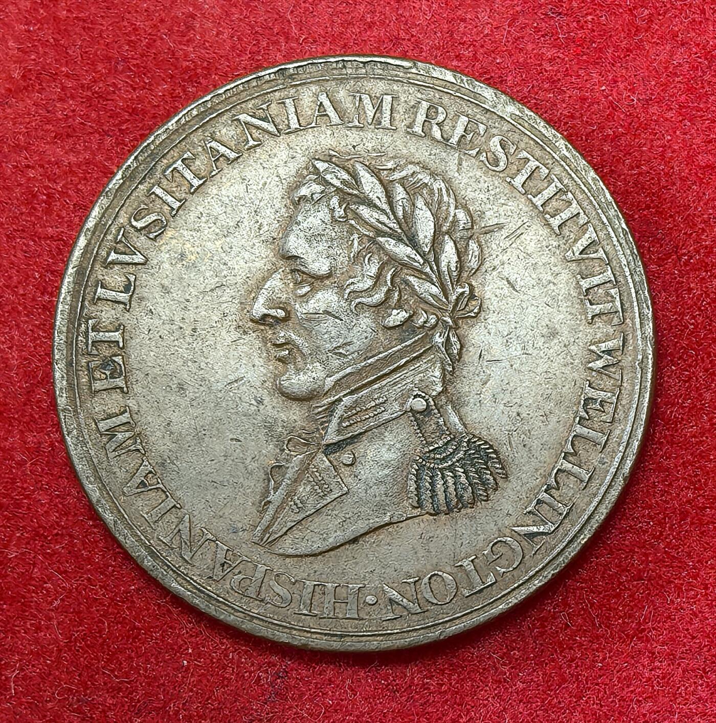 凡希社世界钱币微拍第二百八十期 1812下加拿大威灵顿纪念铜章XF