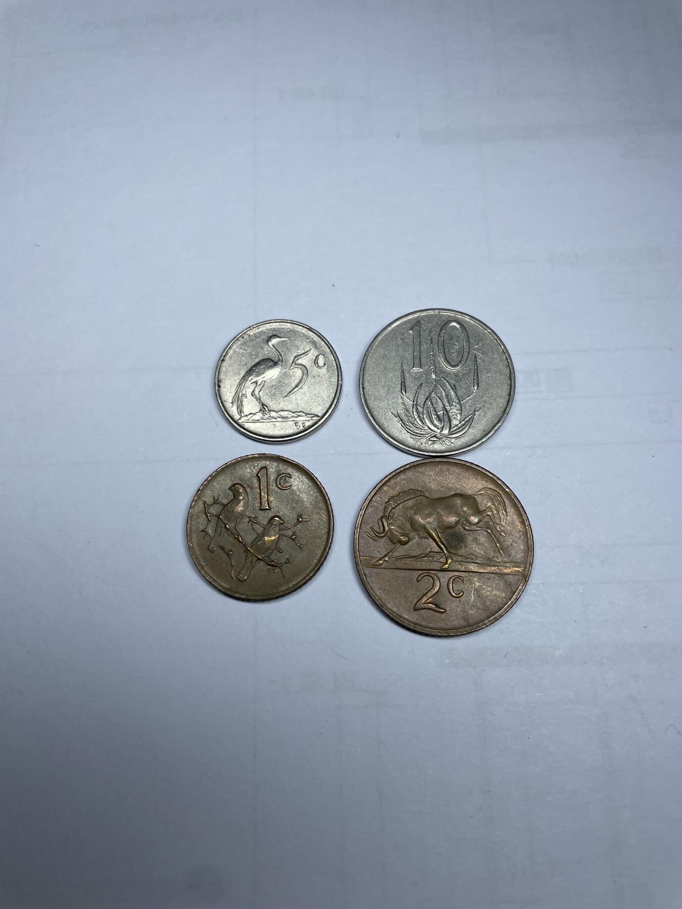 每日一拍，2024年集古藏今外币拍卖第十二期-第8场—（总第118拍），新一期拍卖开始了 南非4枚