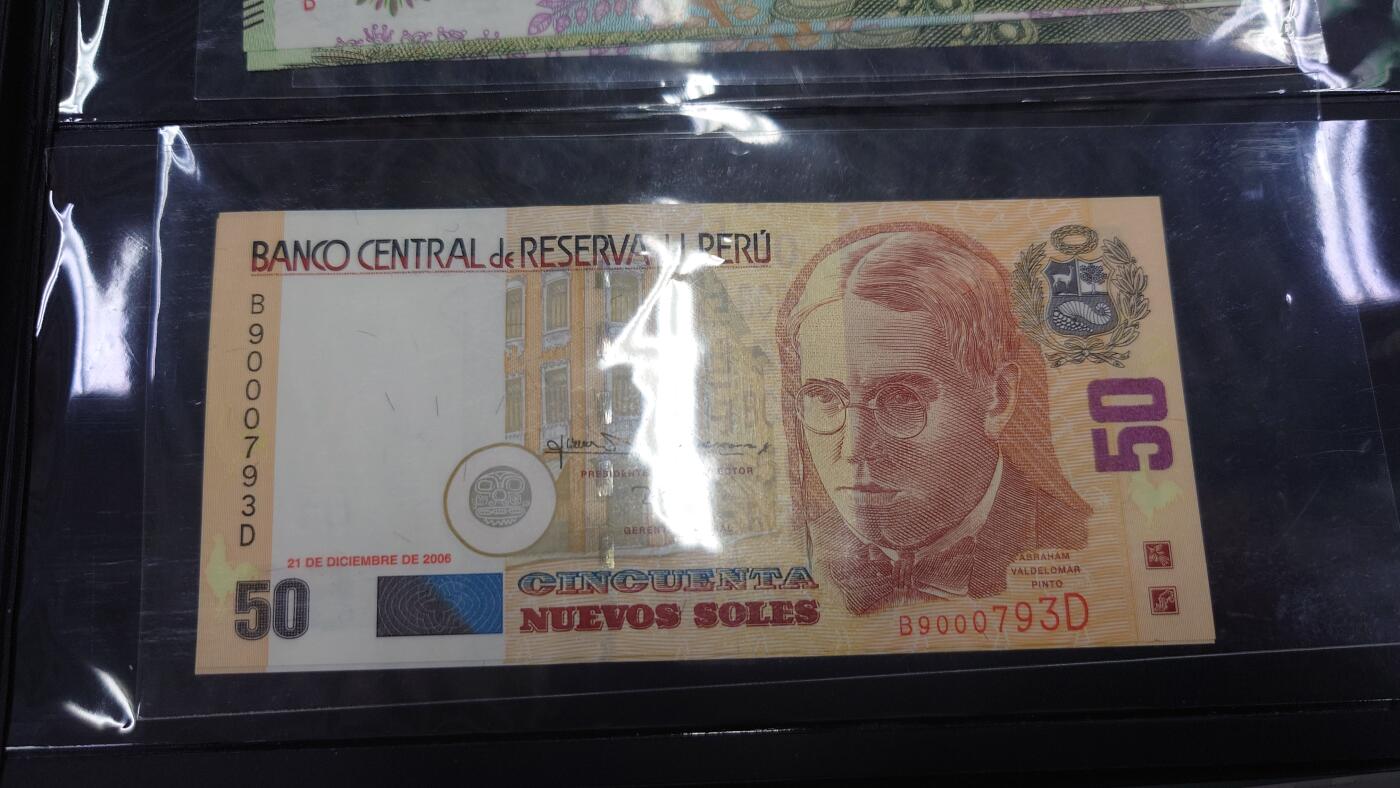 【世界钱币】精选微拍第126期暨2024年第37期  软货专场 2006年秘鲁50比索 全新绝品无4尾号793