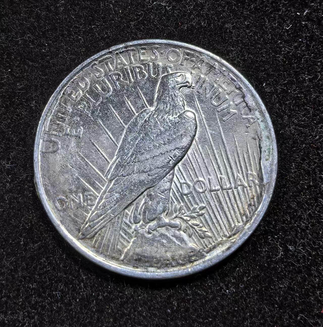 北京马甸外国币专卖微拍第124期，外国金银币专场，陆续上新，欢迎关注 1922年美国和平鸽银币