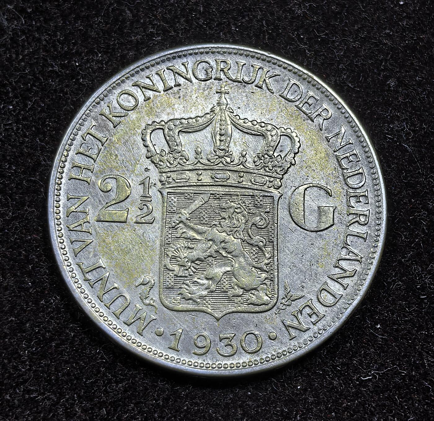 北京马甸外国币专卖微拍第124期，外国金银币专场，陆续上新，欢迎关注 1930年荷兰2.5盾银币