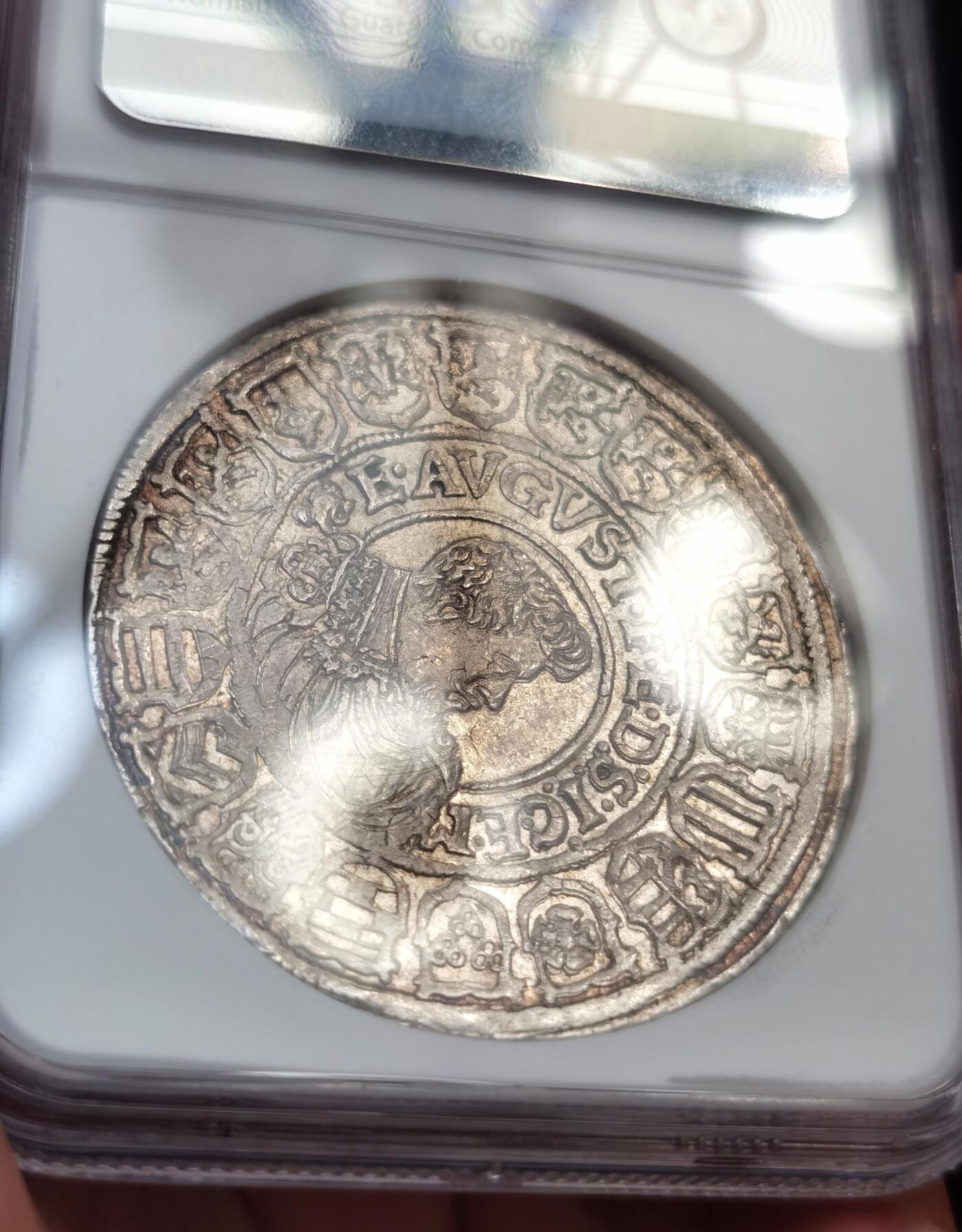 博洋堂世界钱币拍卖第087期（全场包邮） NGC MS63 神罗萨克森1613年帝选侯武士剑老泰勒 评级榜冠军分！唯一一枚！