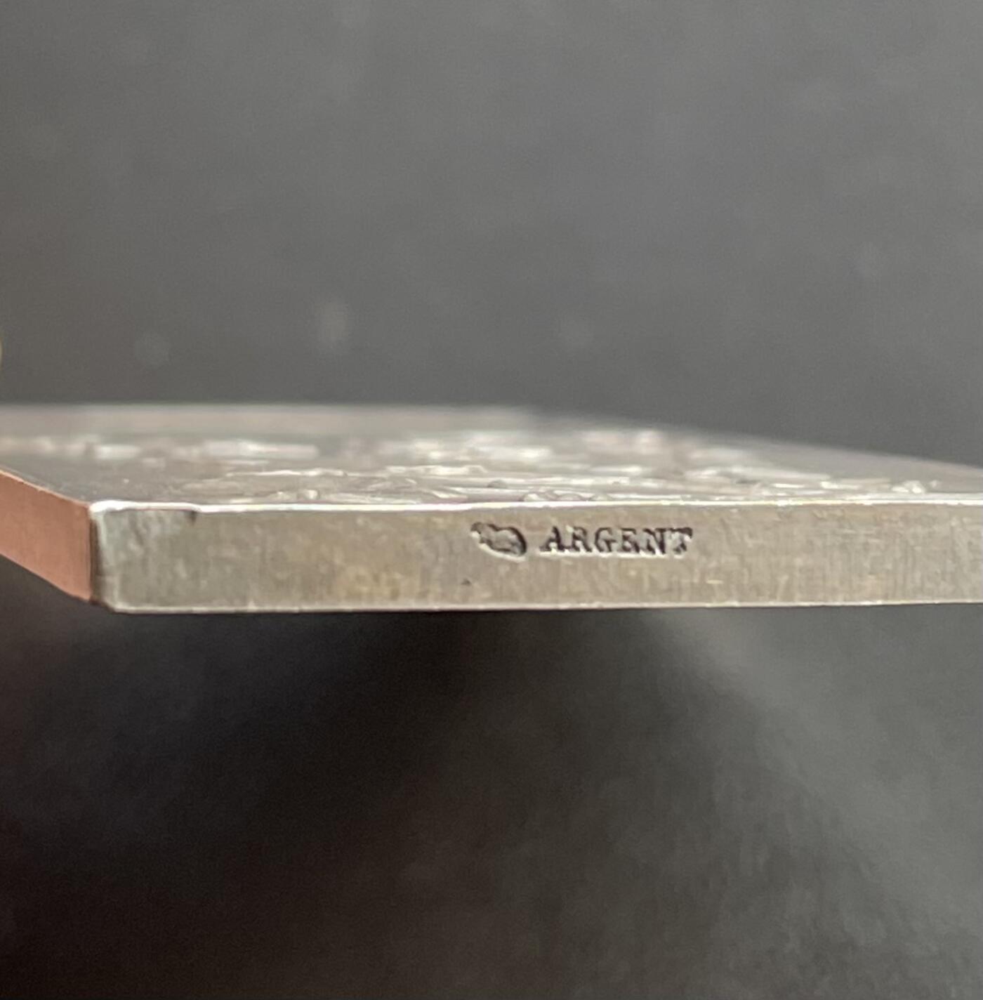 「木头集藏」章牌精品专场！ Mouchon～法国“铭刻记忆”银章  尺寸：53×29mm，30g，边铭：丰饶角 ARGENT
