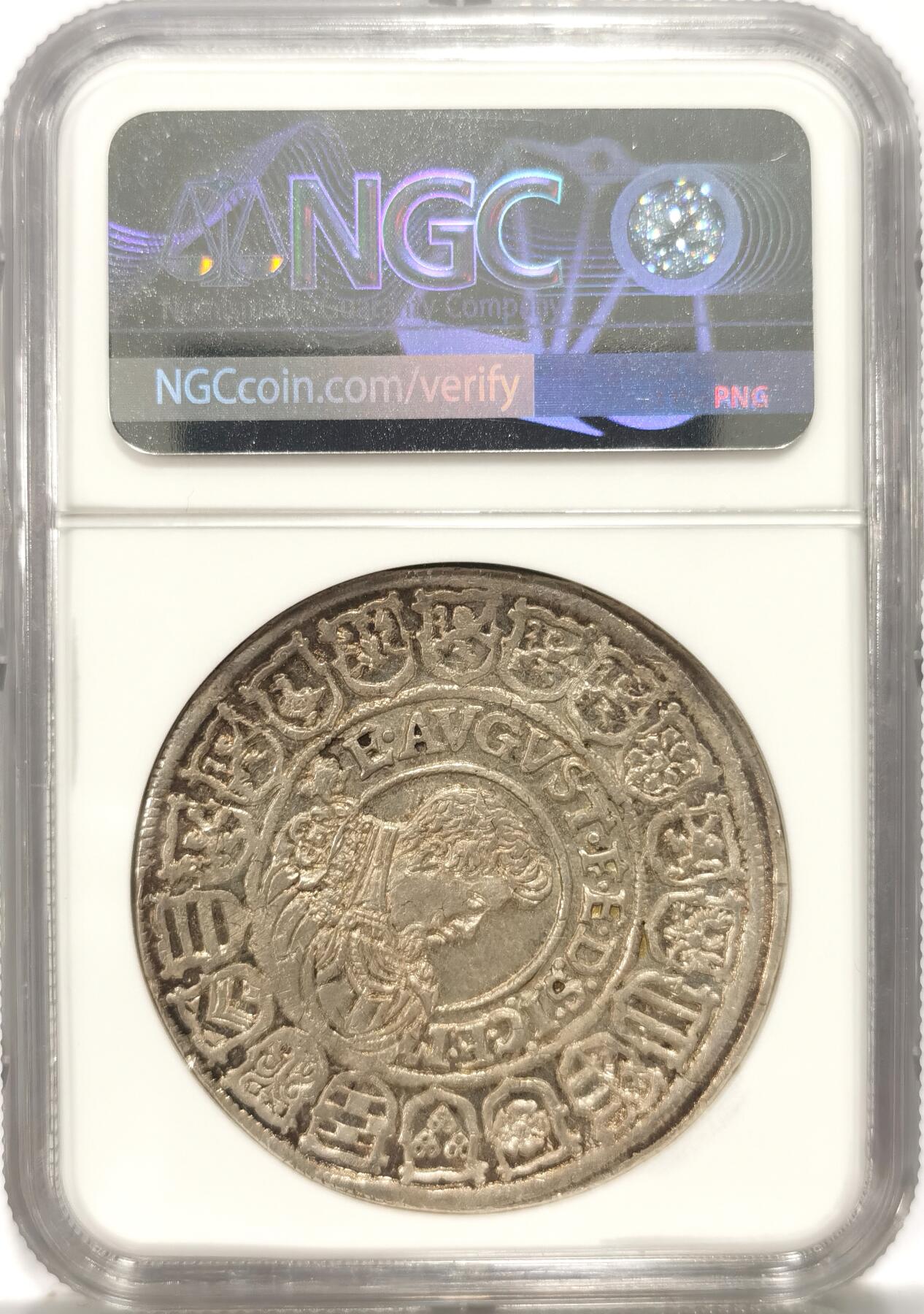 博洋堂世界钱币拍卖第087期（全场包邮） NGC MS63 神罗萨克森1613年帝选侯武士剑老泰勒 评级榜冠军分！唯一一枚！