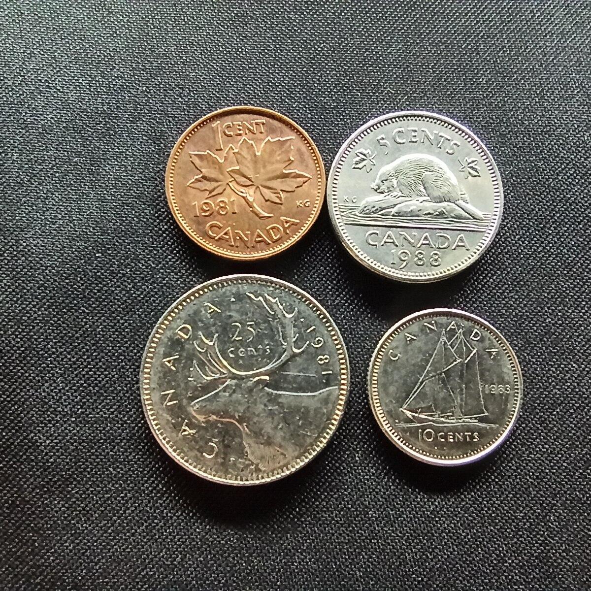 邮泉阁限时拍卖第十三场 各国硬币专场（注意看介绍，硬币在国外谨慎参拍） 加拿大4枚