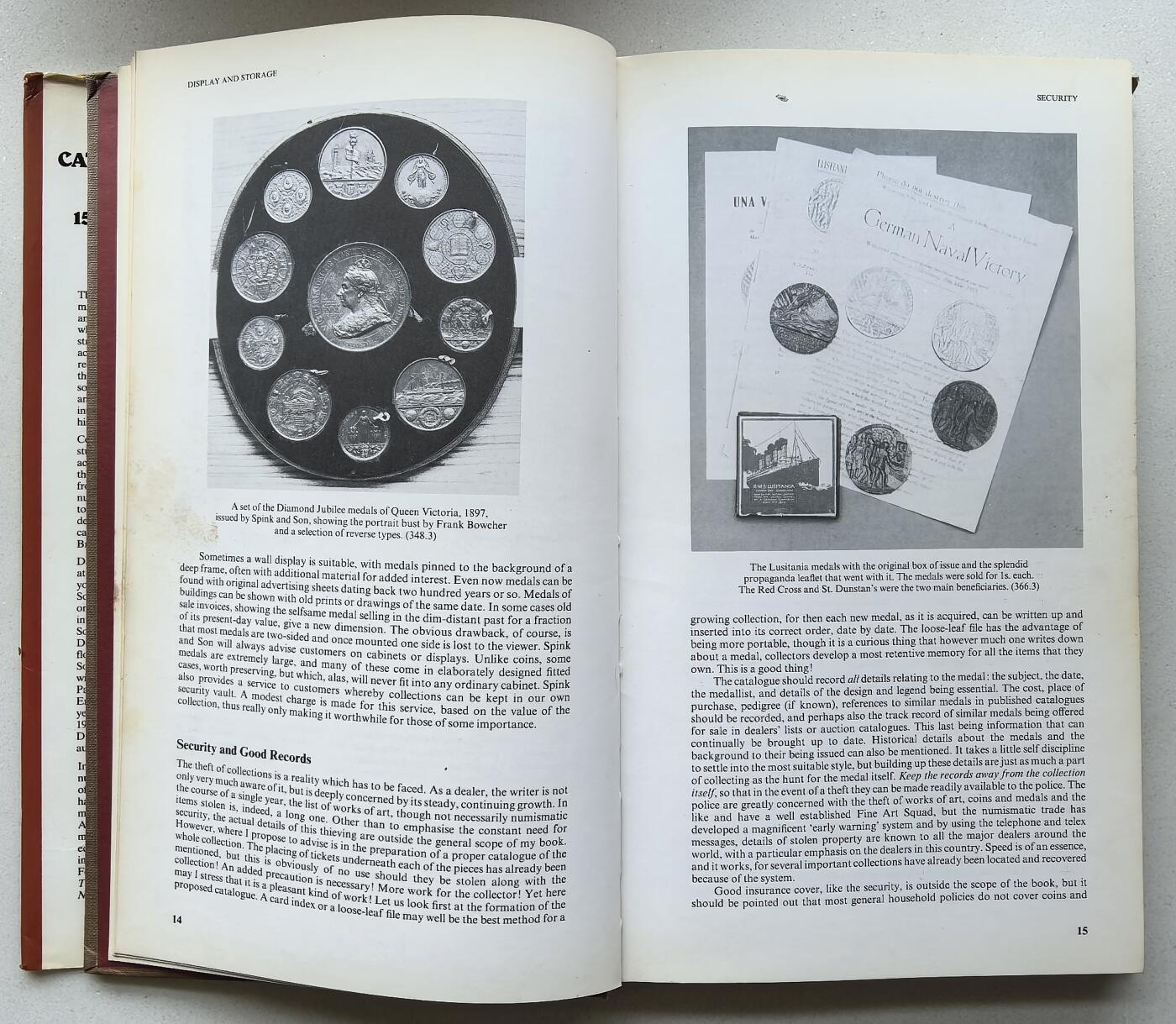 凡希社世界钱币微拍第二百八十期 1984年版SPINK英国纪念章目录，1558至当下，八五品，除了章牌信息和给出的参考价以外，还介绍了英国纪念章的源起，背景和制造工艺，相当实用的手册。