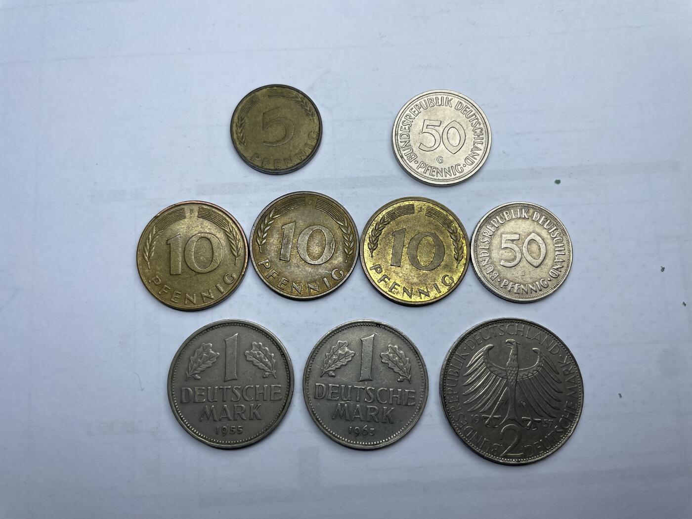 每日一拍，2024年集古藏今外币拍卖第十二期-第9场—（总第119拍），新一期拍卖开始了 德国9枚