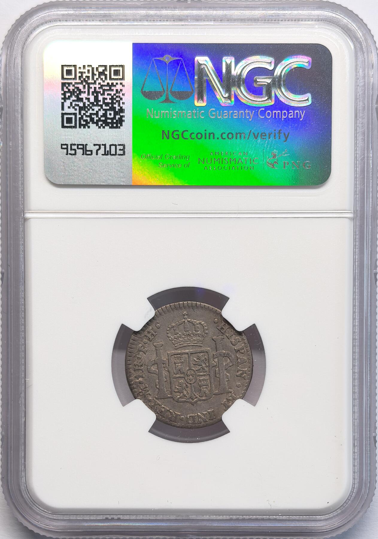 凡希社世界钱币微拍第二百八十期 1806MO墨西哥卡四Real银币NGC-VF35