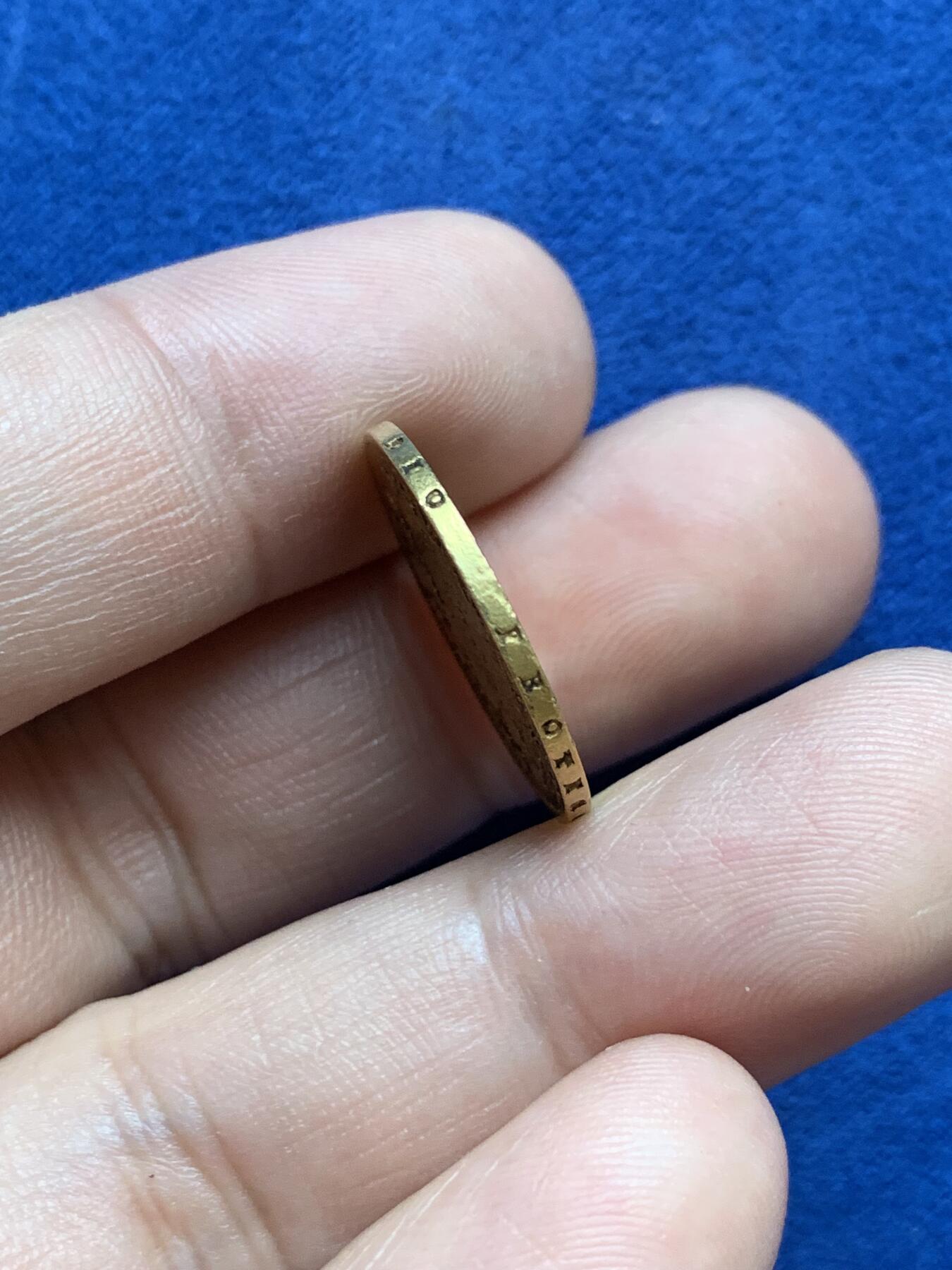 《竞宝斋》第296场- 周日，周一  2场连拍 （全场包邮） 法占意大利1811年20里拉拿破仑金币 重6.37克 比同时期的20法郎金币稀少