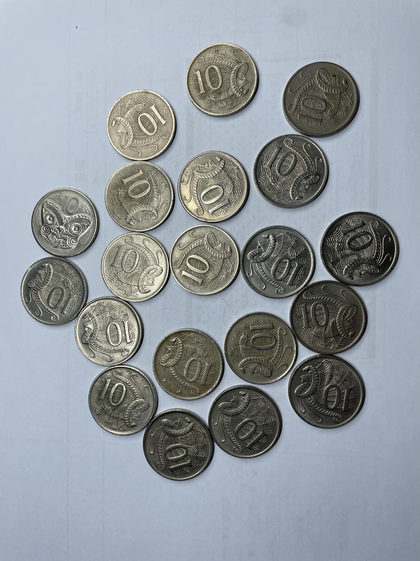 每日一拍，2024年集古藏今外币拍卖第十二期-第9场—（总第119拍），新一期拍卖开始了 澳大利亚10分20枚