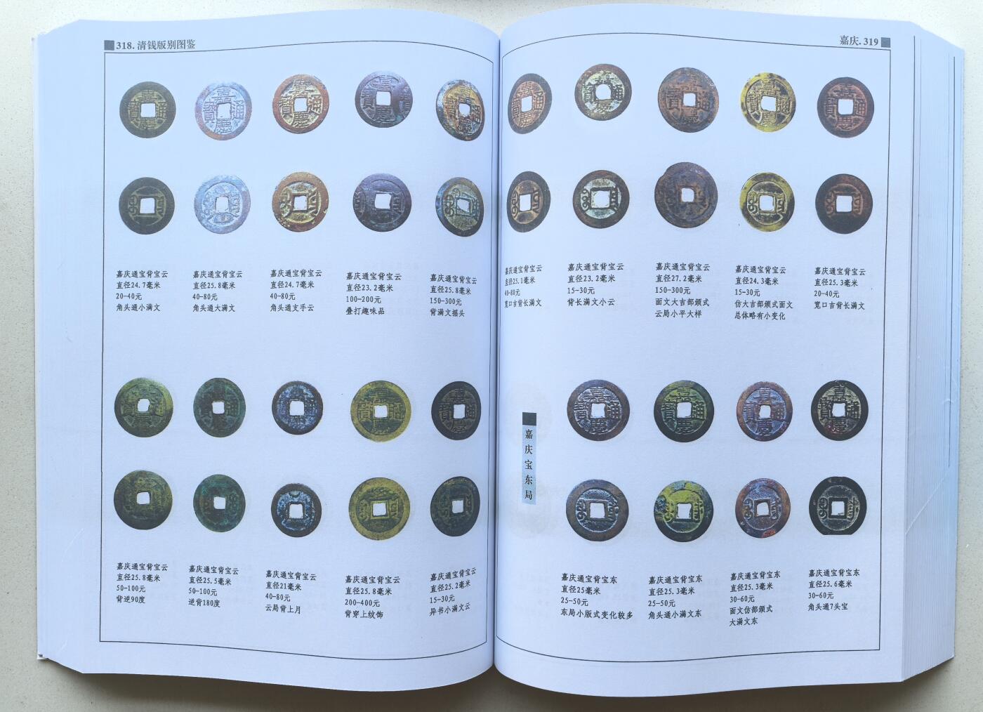凡希社世界钱币微拍第二百八十期 清钱版别图鉴，作者签名本，九品，按年号谱系排列，最详尽的清代制钱版别大全。