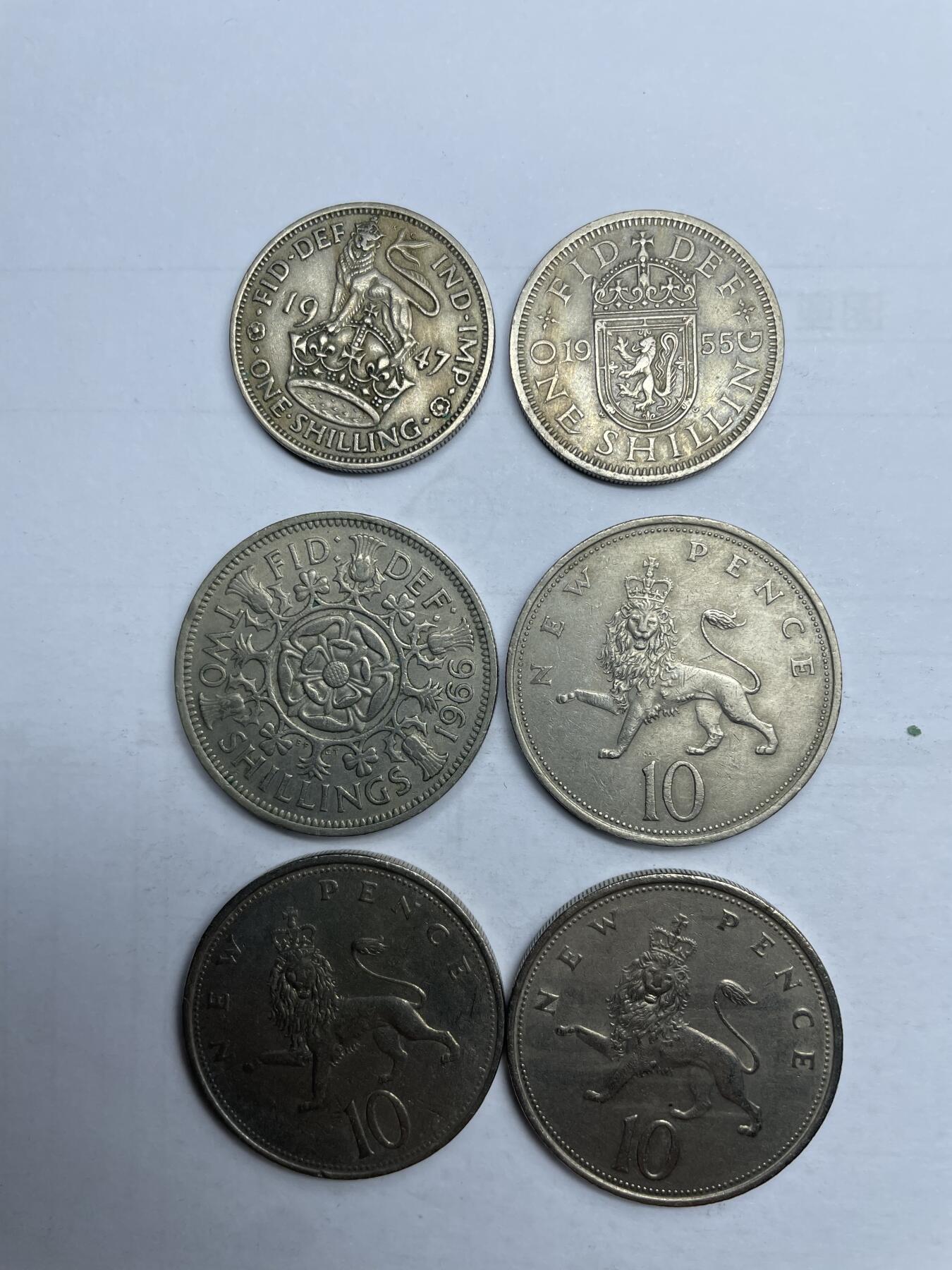 每日一拍，2024年集古藏今外币拍卖第十二期-第9场—（总第119拍），新一期拍卖开始了 英国6枚