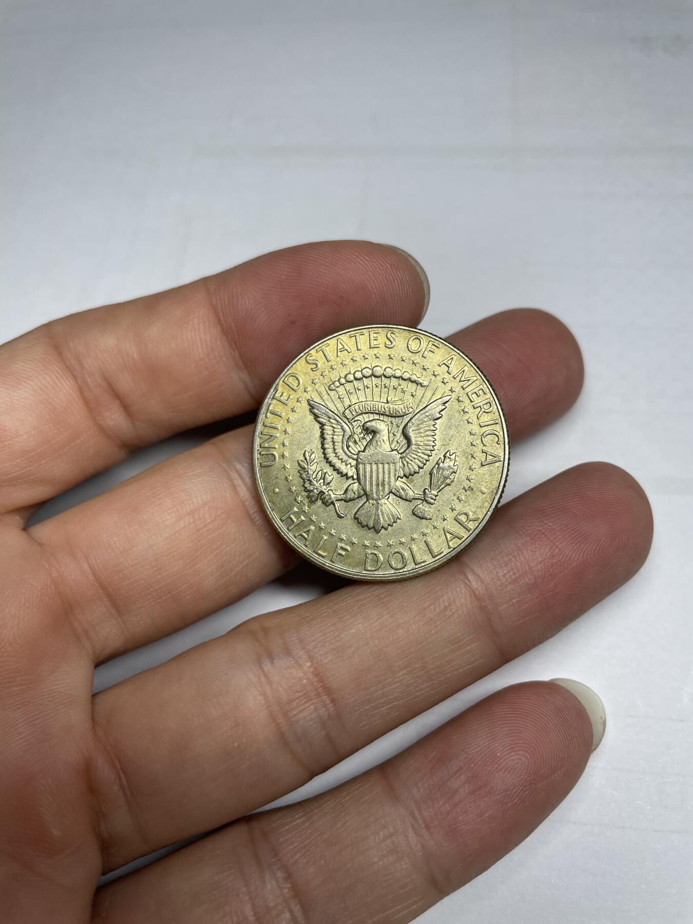 每日一拍，2024年集古藏今外币拍卖第十二期-第9场—（总第119拍），新一期拍卖开始了 1967年美国半美元银币