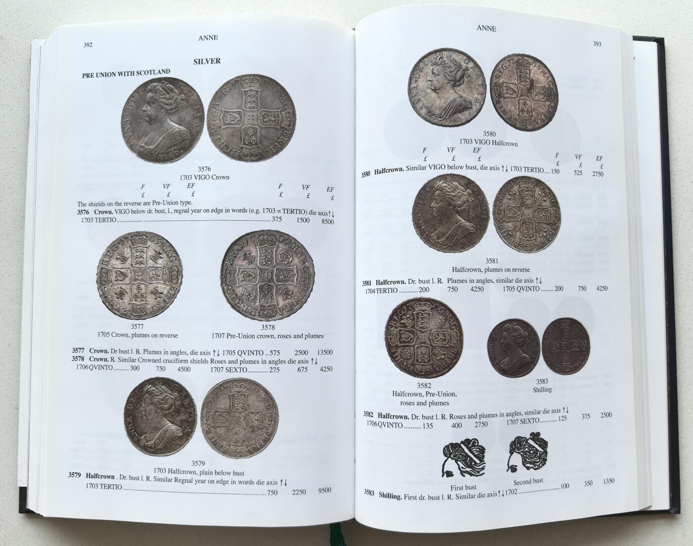 凡希社世界钱币微拍第二百八十期 2019版SPINK英格兰与联合王国硬币目录，十进制以前，八五品。