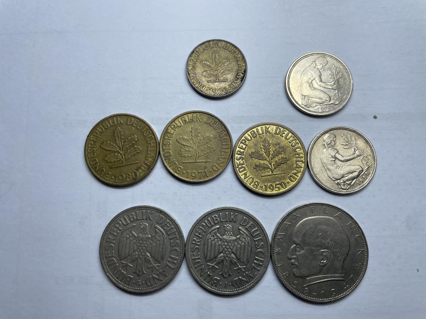 每日一拍，2024年集古藏今外币拍卖第十二期-第9场—（总第119拍），新一期拍卖开始了 德国9枚