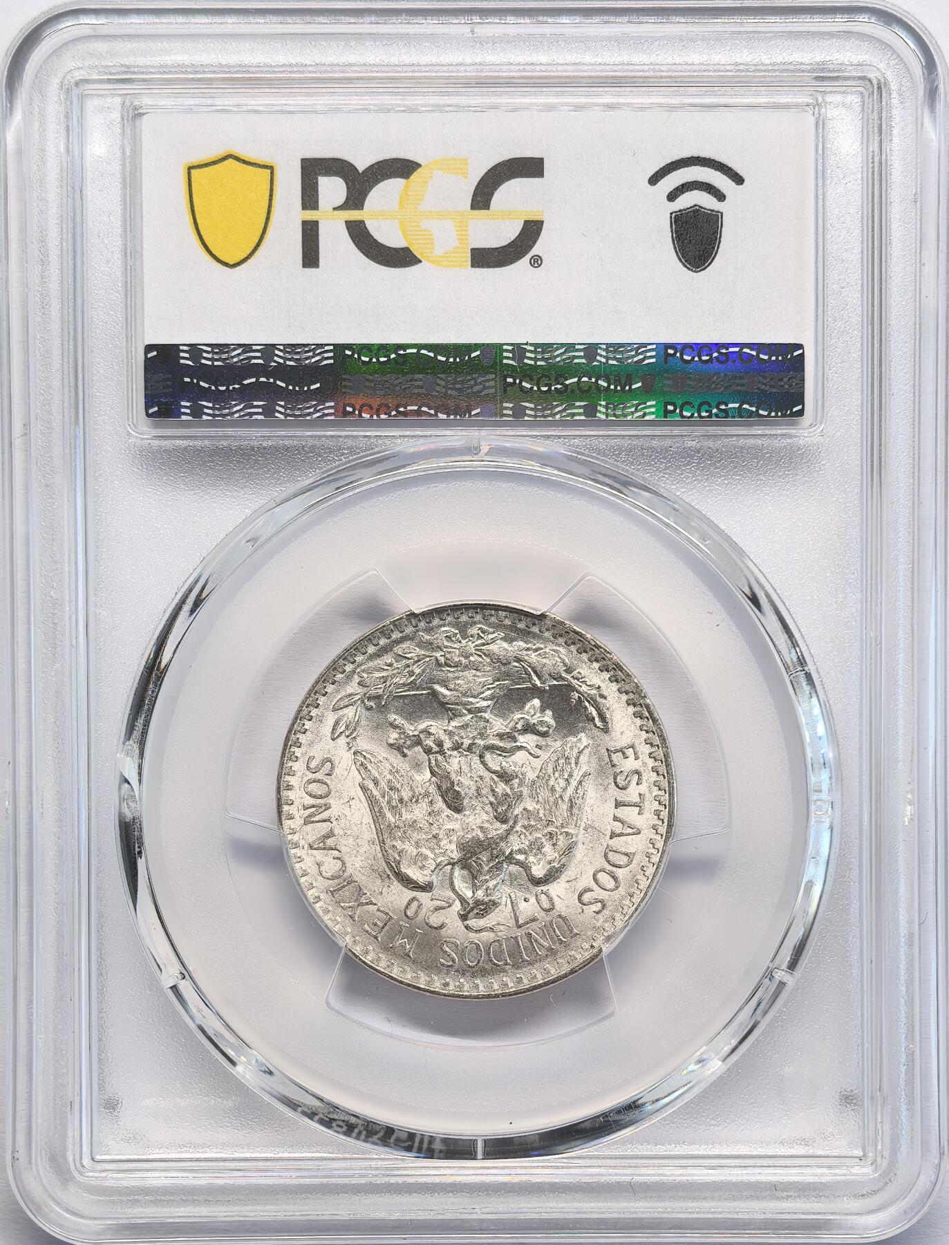 凡希社世界钱币微拍第二百八十期 1945M墨西哥射线自由帽50分银币PCGS-MS66