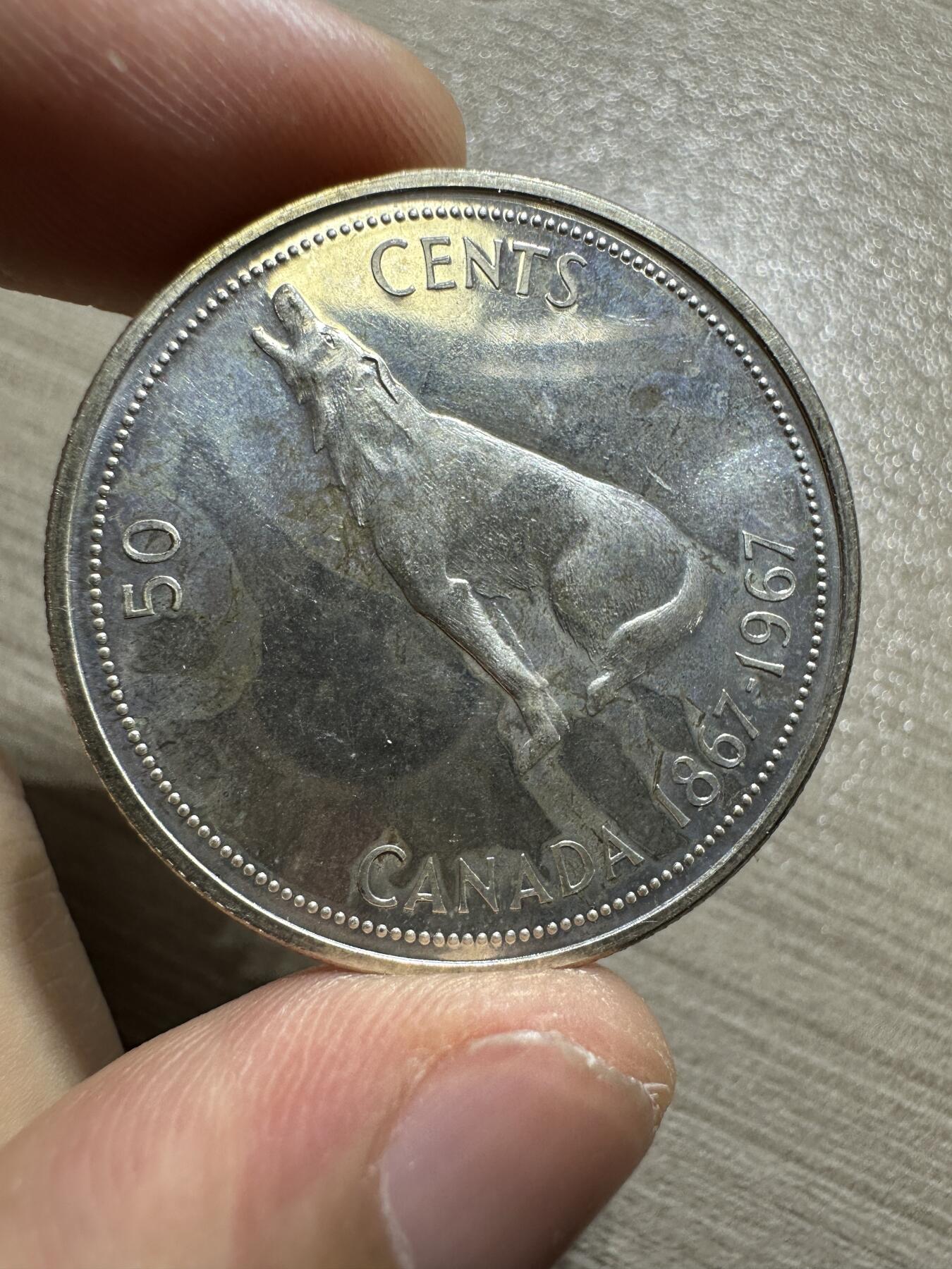 精美外币裸币专场-0押金 Proof，加拿大1967，建国百年系列银币3枚