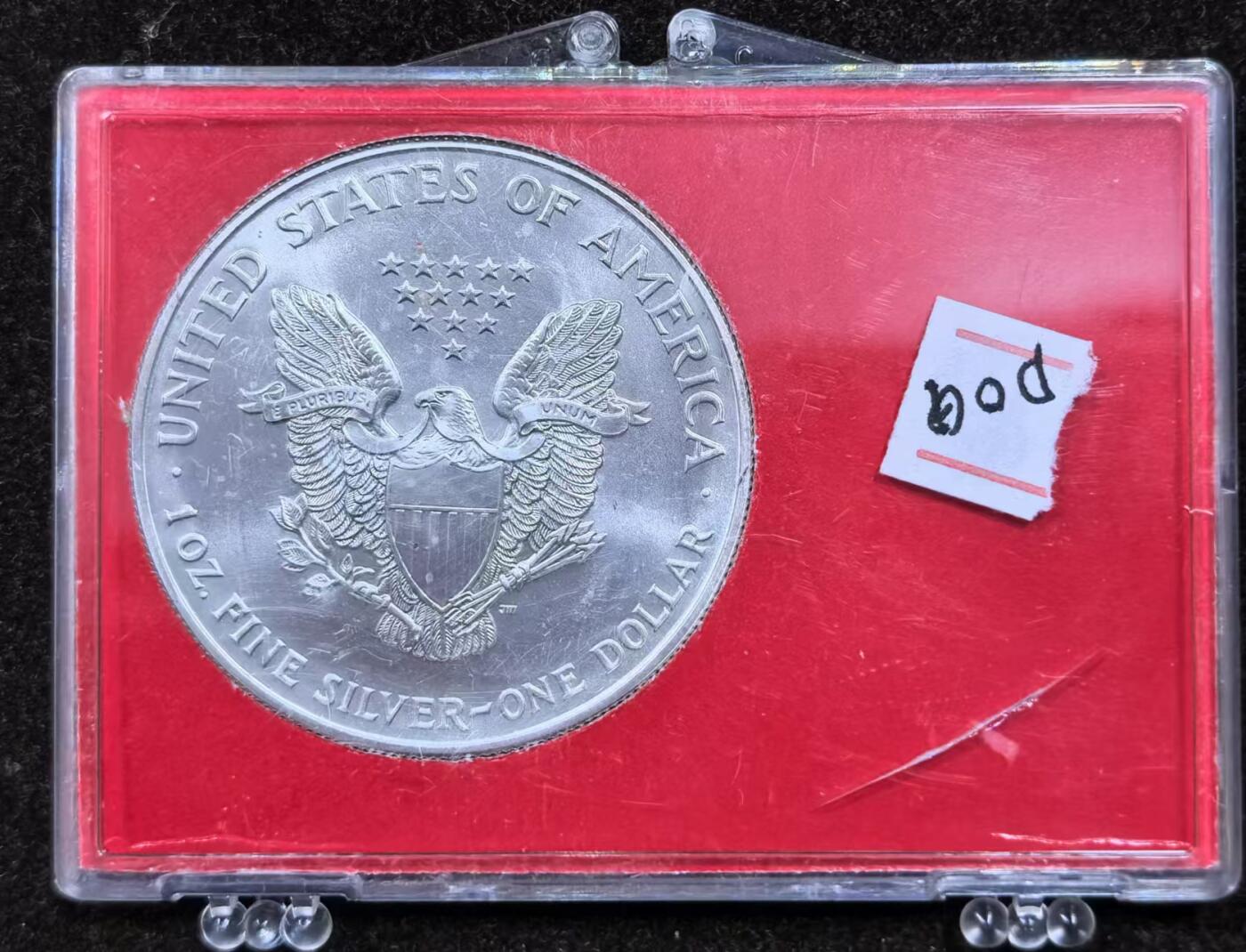 北京马甸外国币专卖微拍第124期，外国金银币专场，陆续上新，欢迎关注 美国原装1996年美国散花女神1盎司银币