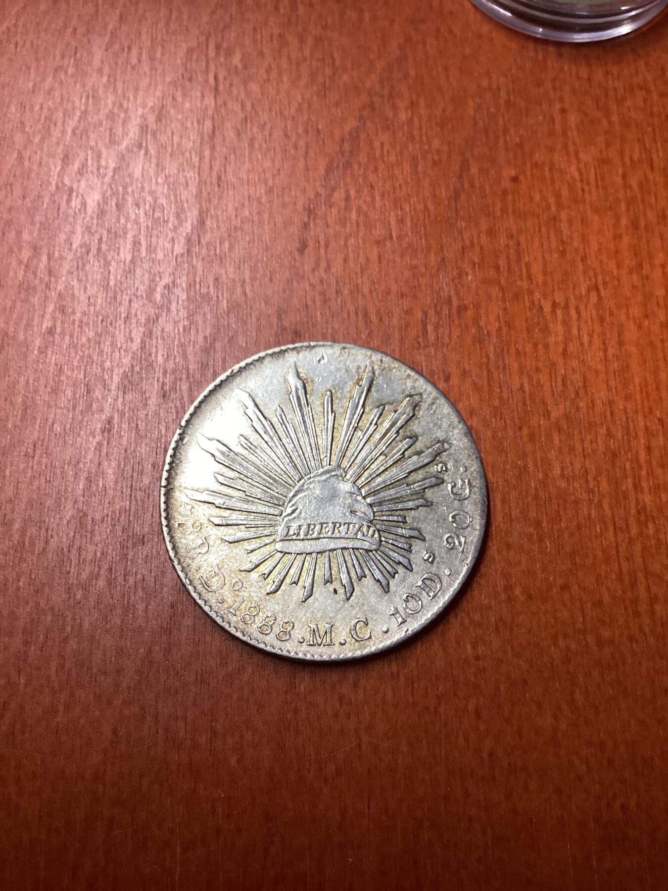 长老汇龙年精选第二十一场拍卖 1888墨西哥8里亚尔鹰洋，美品