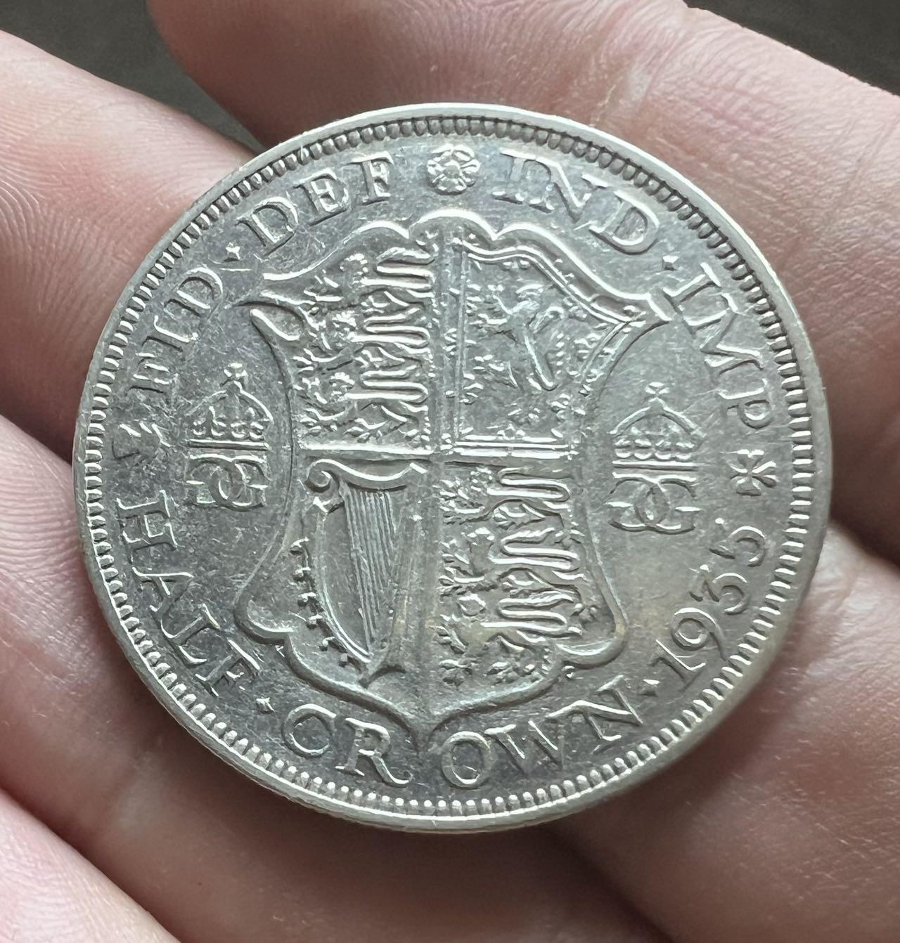 欧洲银币专场第三期全场包邮 1935英国乔治五世1/2克朗银币