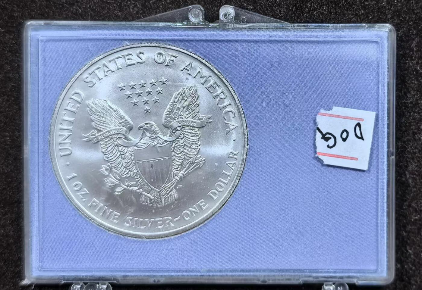 北京马甸外国币专卖微拍第124期，外国金银币专场，陆续上新，欢迎关注 美国原装1996年美国散花女神1盎司银币