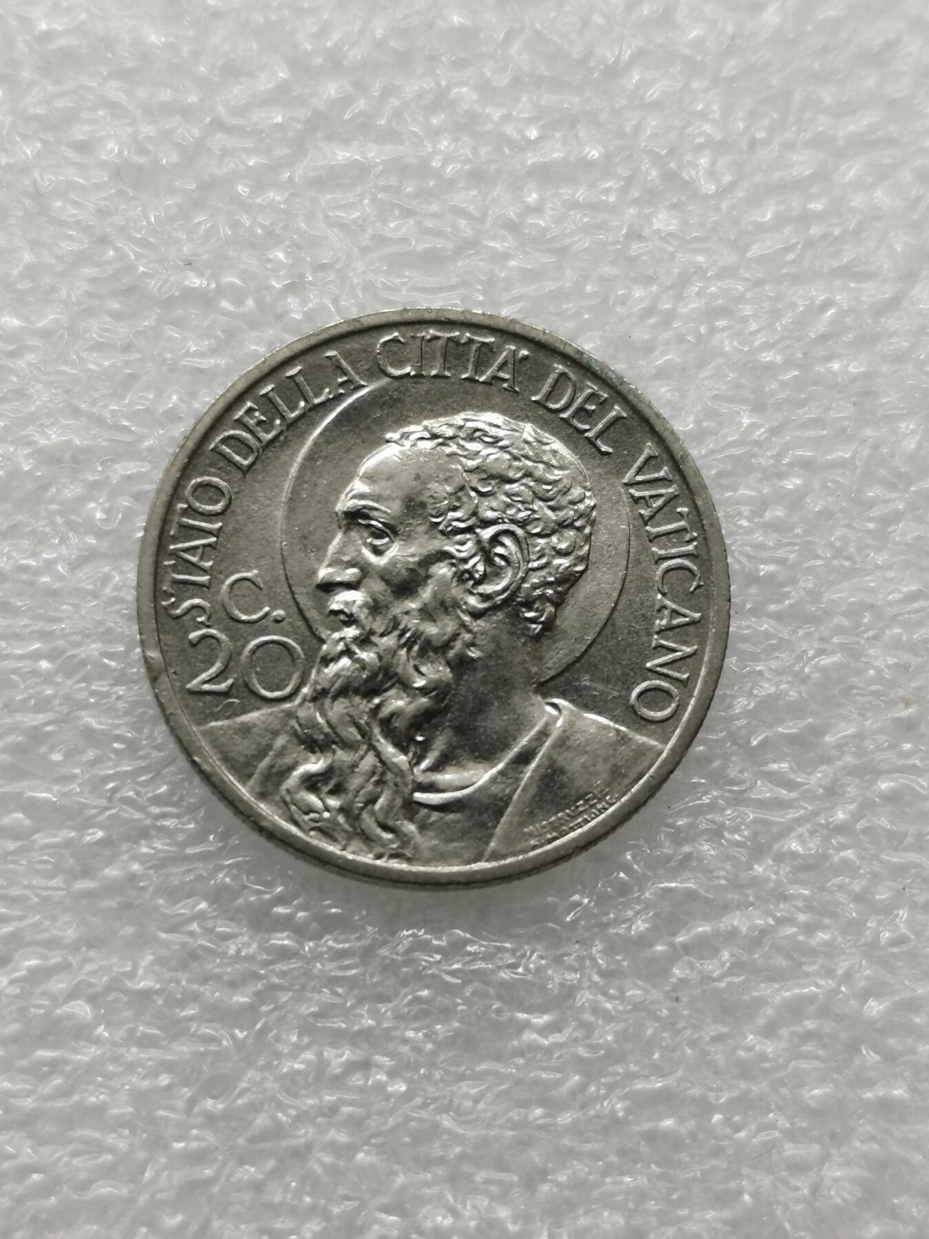 四叶草钱币 第3场 散币 小银币 梵蒂冈1934年20分镍币