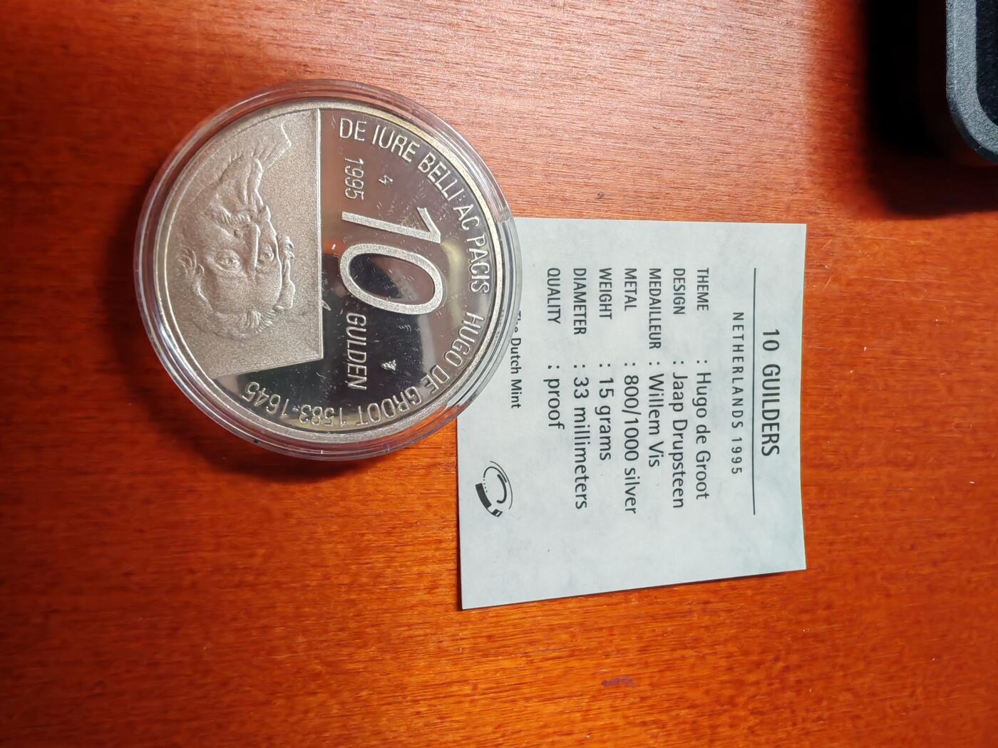 长老汇龙年精选第二十一场拍卖 1995荷兰碧翠丝10盾精制银币，盒证全