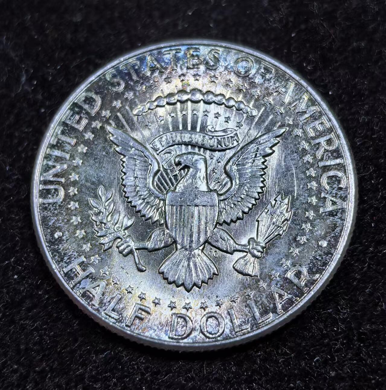 北京马甸外国币专卖微拍第124期，外国金银币专场，陆续上新，欢迎关注 1964年美国高银半美元银