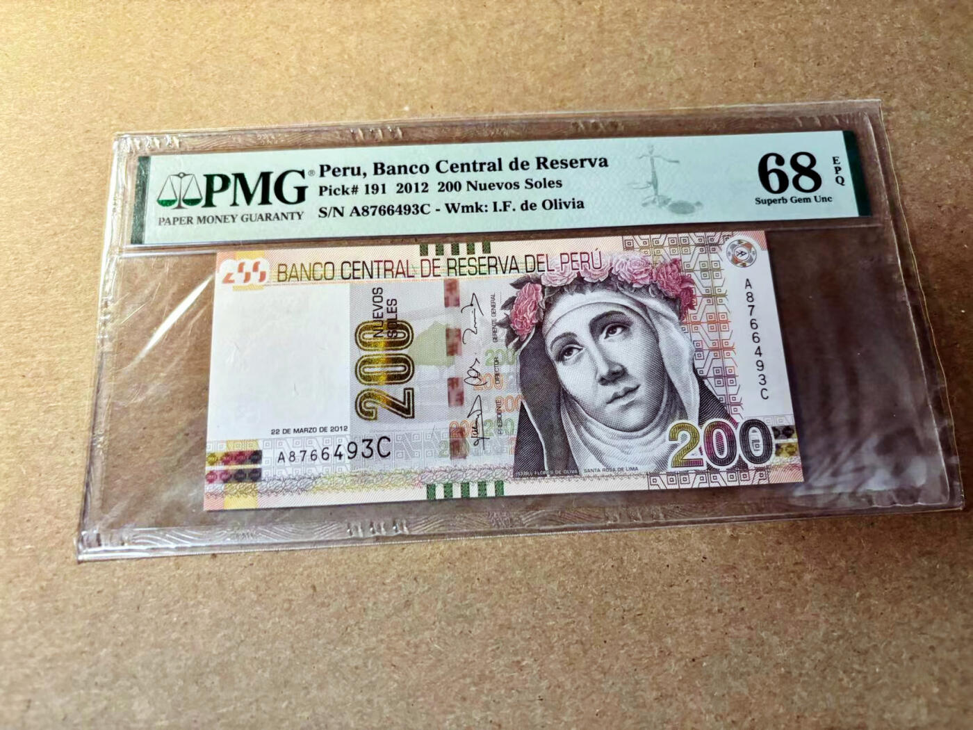 【Blue Auction】✨世界纸币精拍第526期【精】 秘鲁 2012年200新索尔 PMG68EPQ 超高分 设计精美